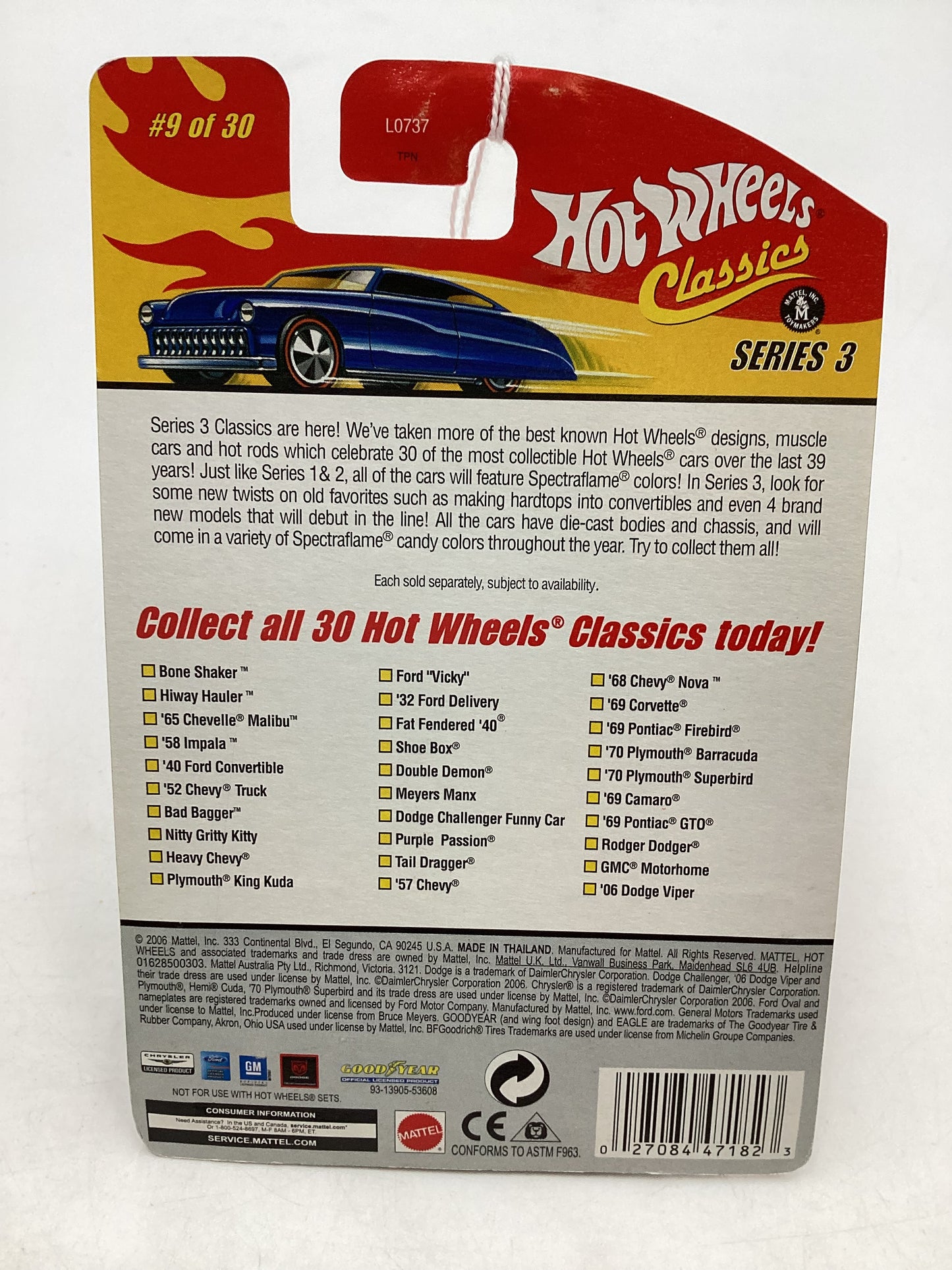 2007 Hot Wheels Classics Series 3 #9 Heavy Chevy Red SR