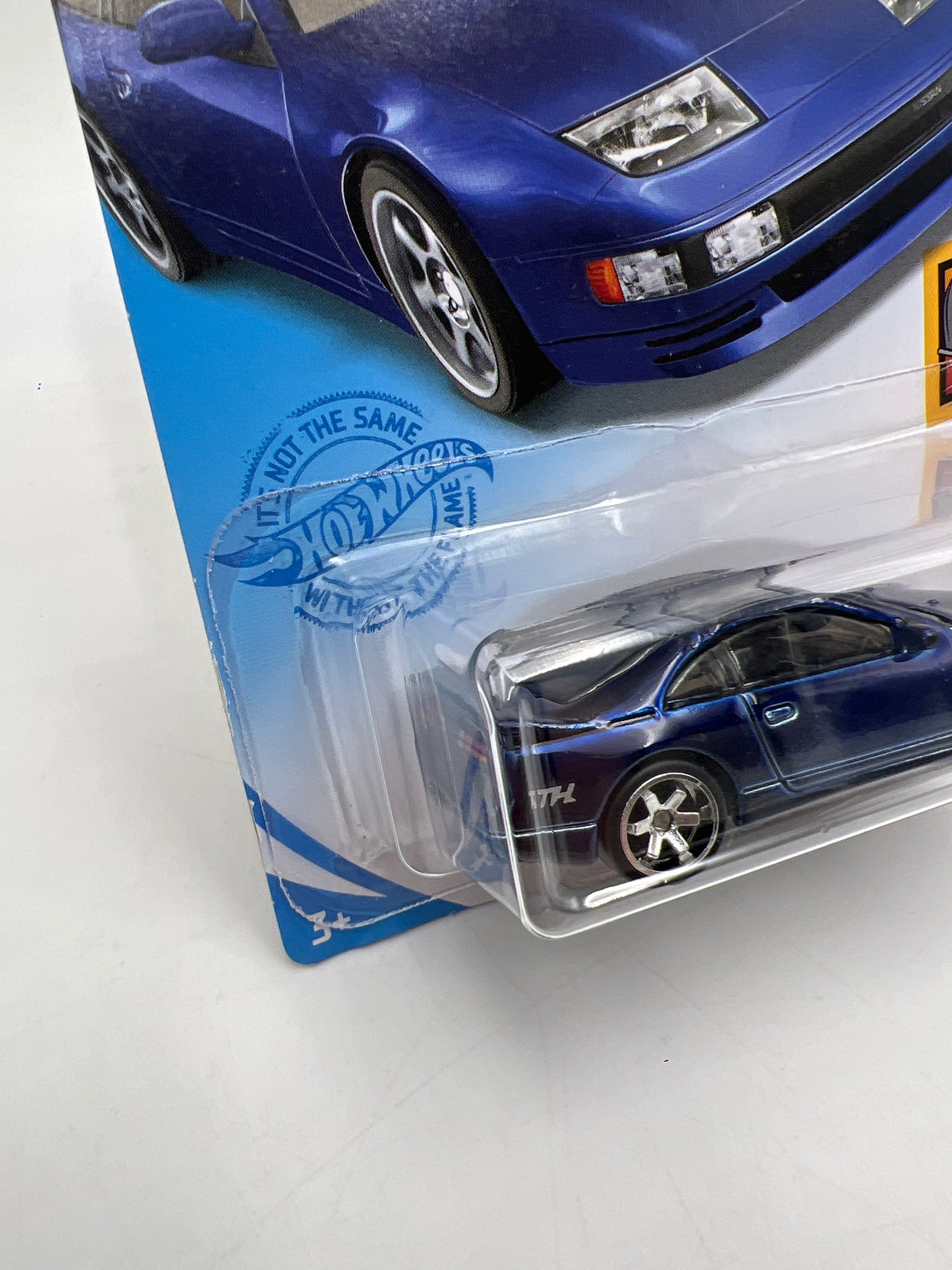 2021 Hot Wheels Super Treasure Hunt #23 Nissan 300ZX Twin Turbo Blue W/Protector