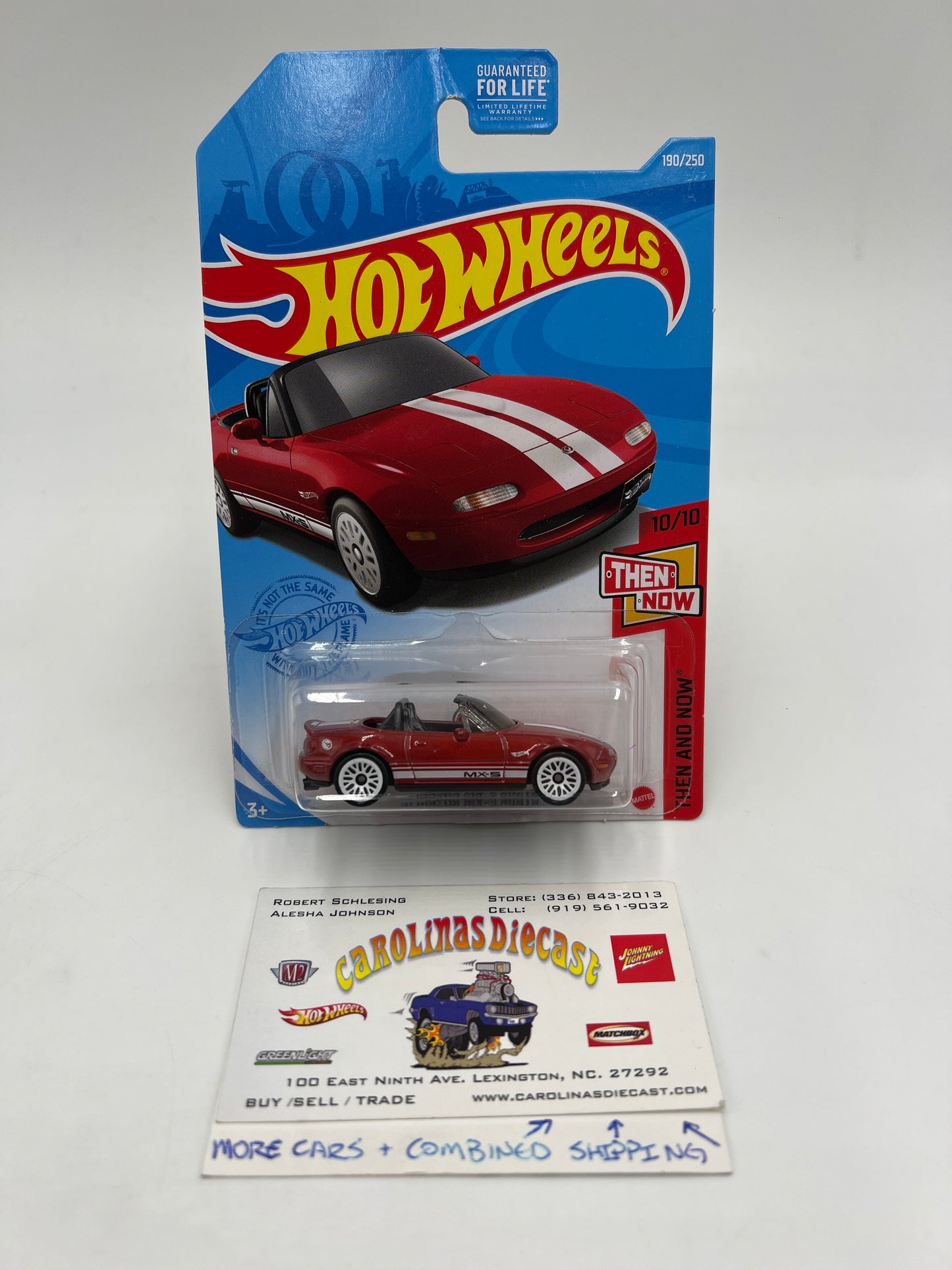 2021 Hot Wheels Treasure Hunt Then And Now #190 91 Mazda MX-5 Miata Red Bad J-Hook 277C