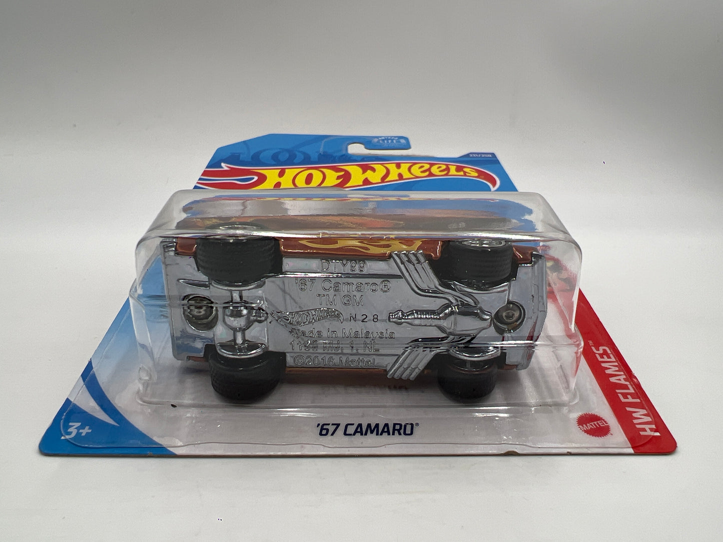 Hot Wheels 67 Camaro Brown Wheel Swap Custom On Card W/Protector SR