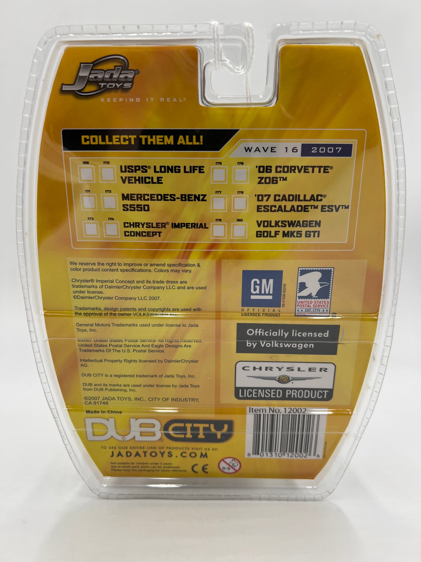 2007 Jada Dub City Wave 16 #173 Chrysler Imperial Concept Silver  SR