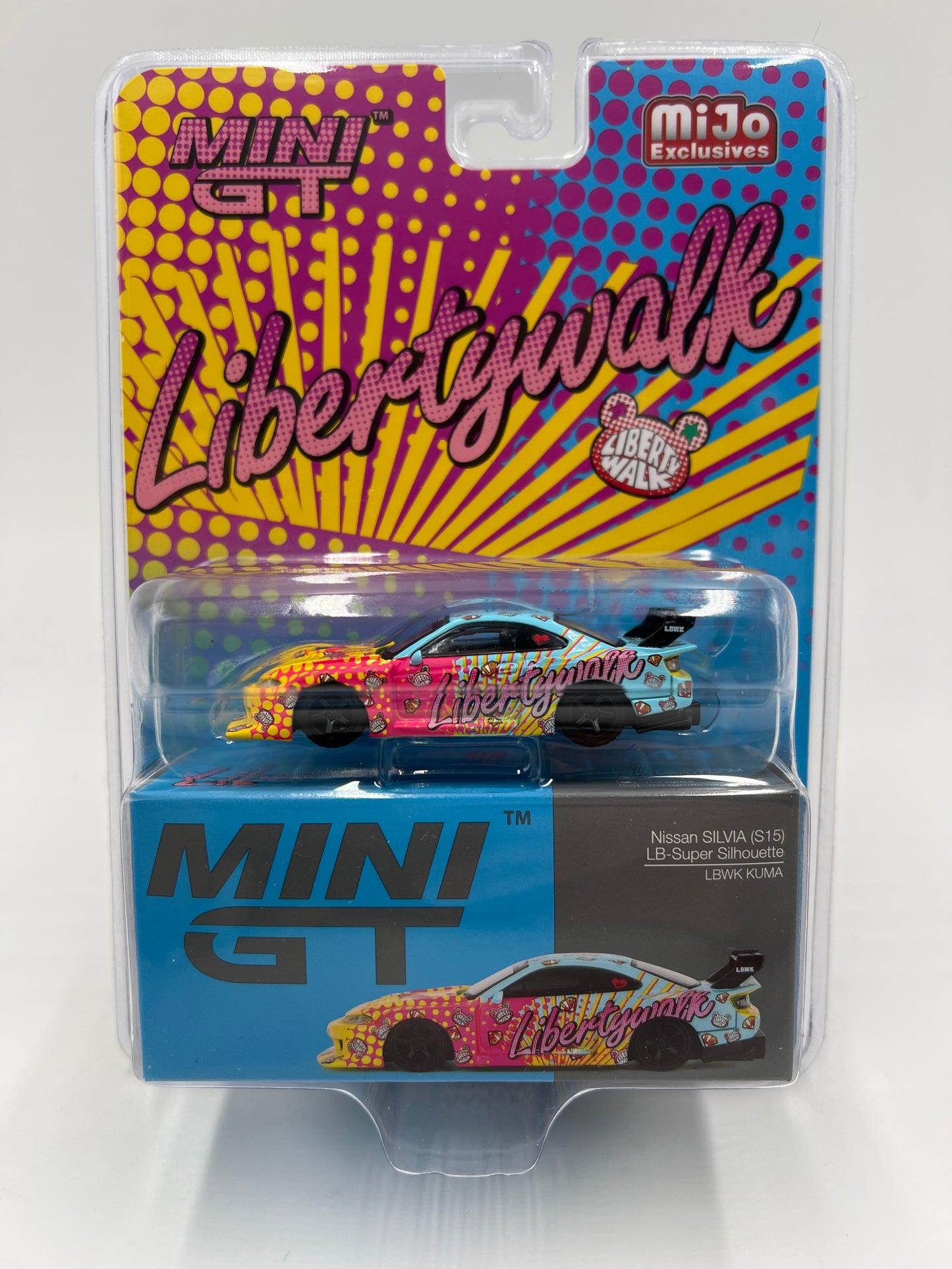 Mini GT Mijo Exclusives Libertywalk #743 Nissan Silvia S15 LB-Super Silhouette LBWK Kuma