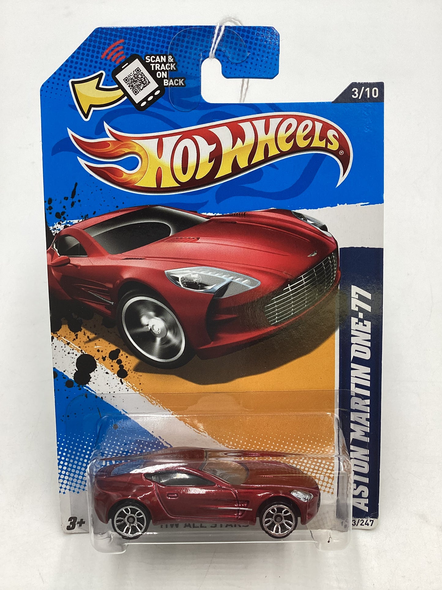 2012 Hot Wheels All Stars #123 Aston Martin One-77 Red 105B