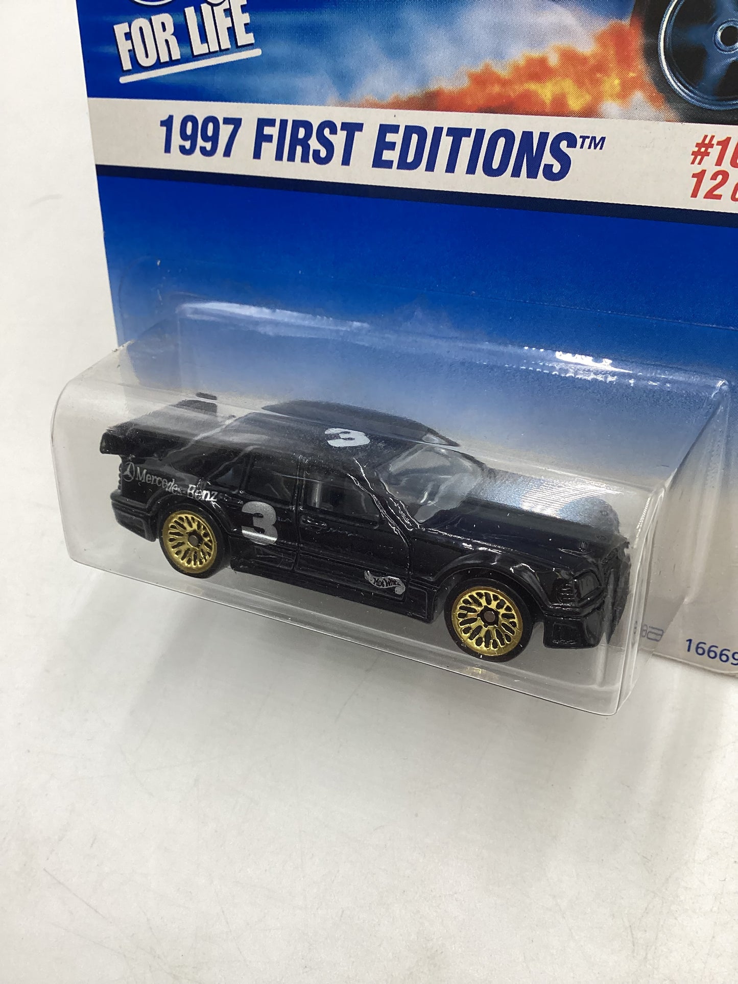 1997 Hot Wheels #516 First Edition 10/12 Black Mercedes C-Class 92C