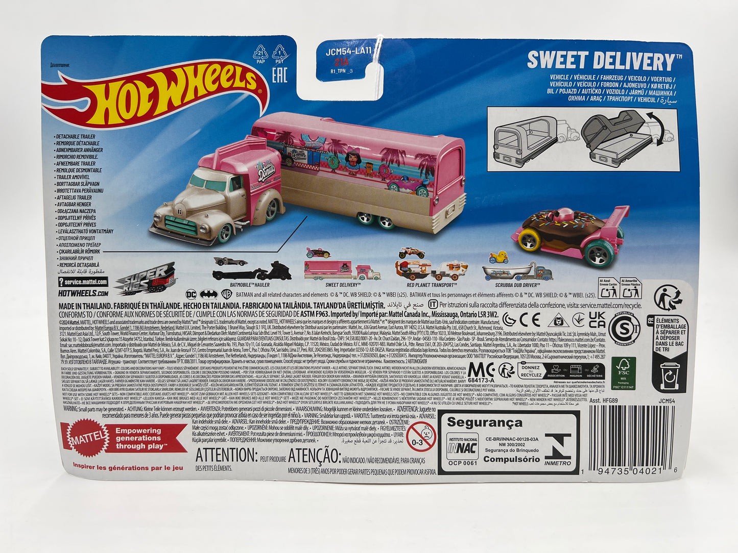 2025 Hot Wheels Super Rigs Sweet Delivery Pink/White 168F