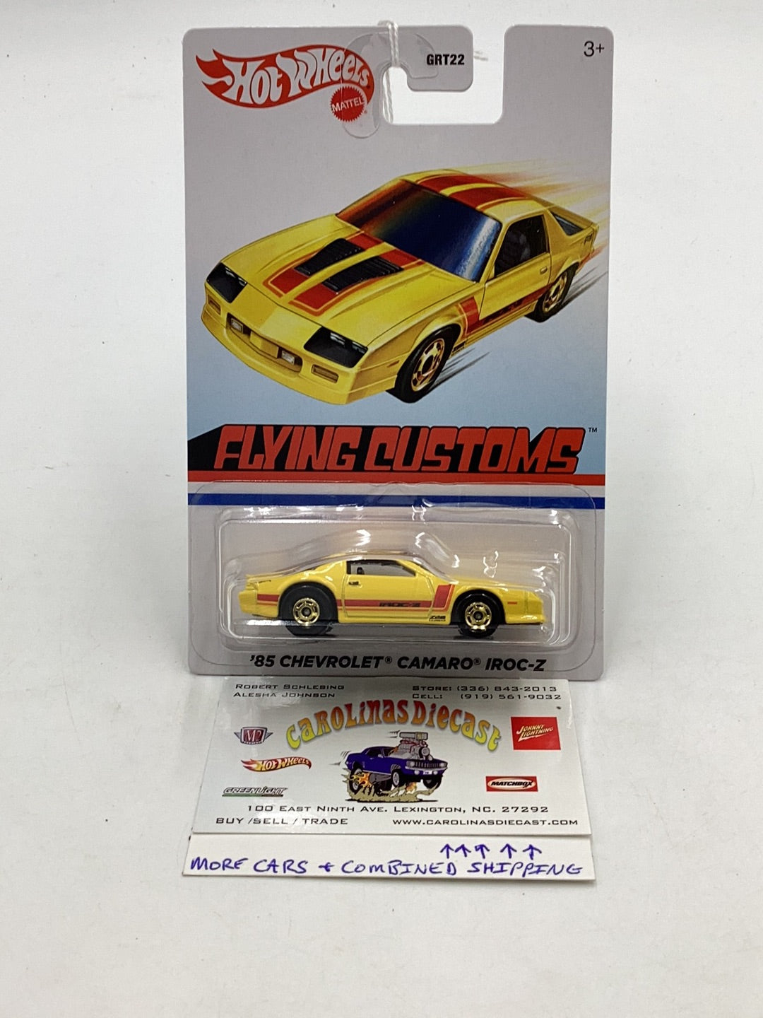 Hot wheels 2022 Flying Customs 85 Chevrolet Camaro IROC-Z 155G