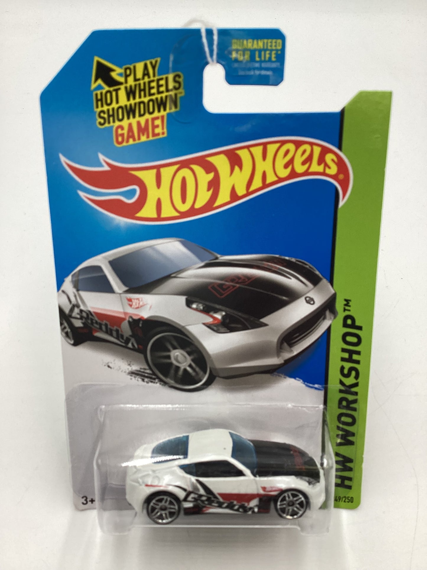 2014 Hot Wheels Workshop #249 Nissan 370Z GReddy White 82D