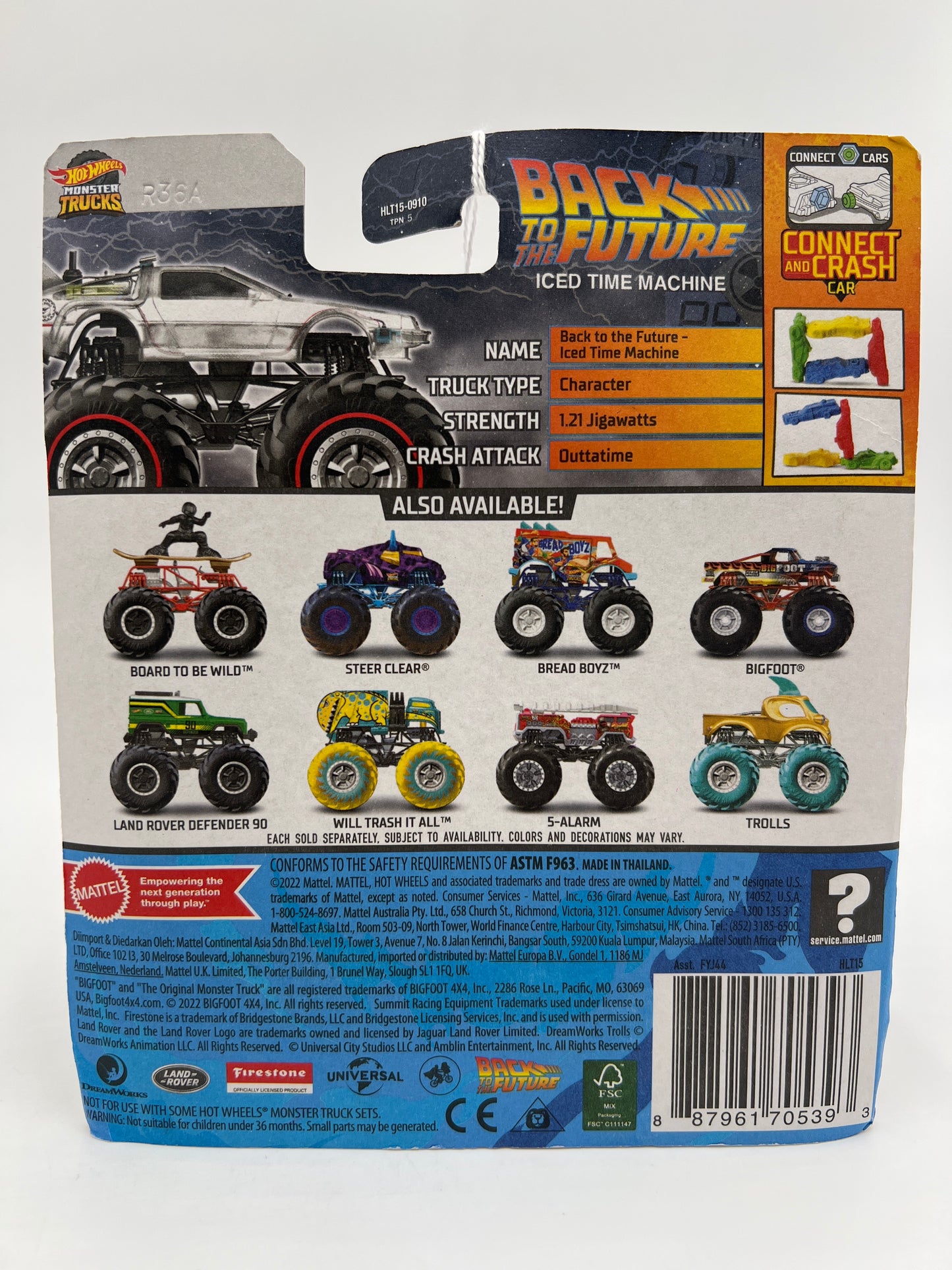 2023 Hot Wheels Monster Trucks Treasure Hunt Back To The Future Iced Time Machine