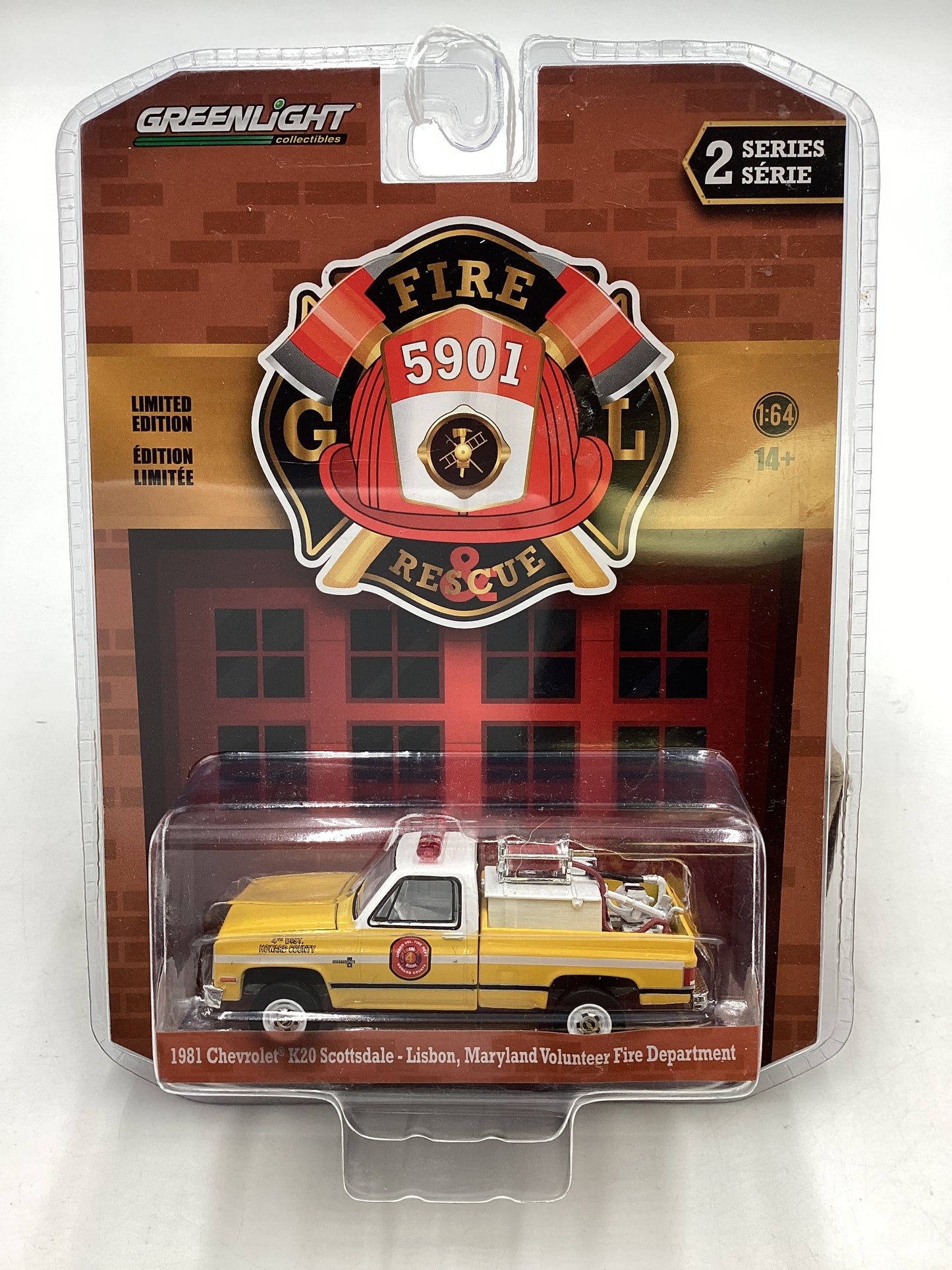 Greenlight Fire and Rescue Series 2 1981 Chevrolet K20 Scottsdale Lisbon Maryland Volunteer Fire Department 176E