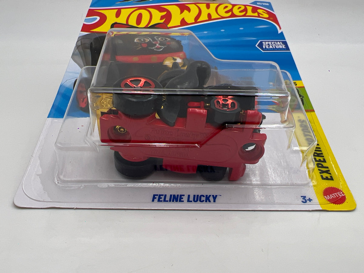 2026 Hot Wheels P Case #92 ERROR Unspun On Card Feline Lucky Black W/Protector
