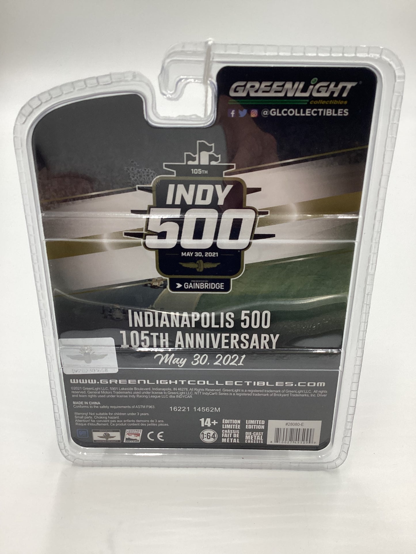 Greenlight Collectibles 105th Indy 500 2021 Chevrolet Tahoe Gray 180B