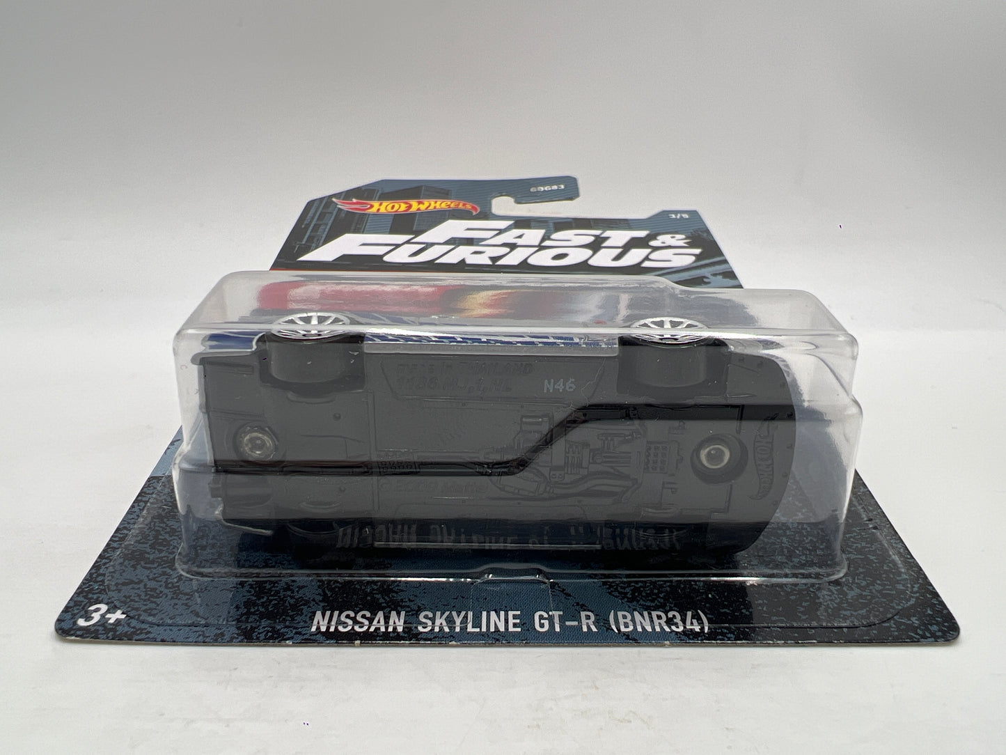Hot Wheels Fast and Furious #3 Nissan Skyline GT-R BNR34 Silver W/Protector