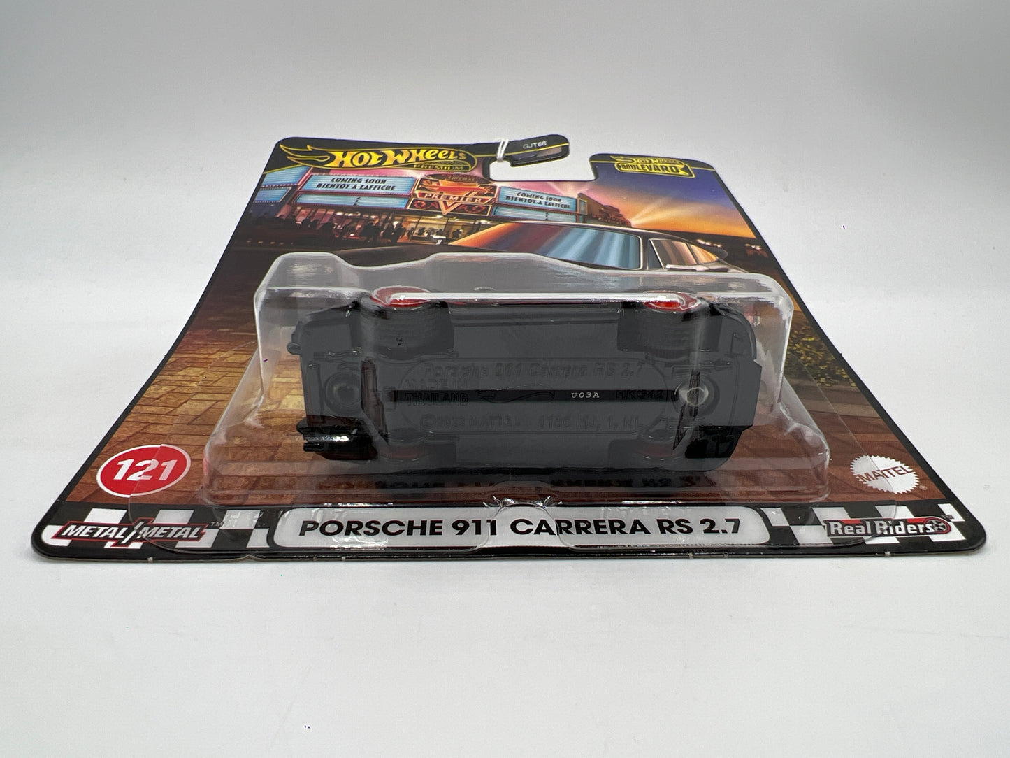 2025 Hot Wheels Premium Boulevard #121 Porsche 911 Carrera RS 2.7 Black/Red 263A