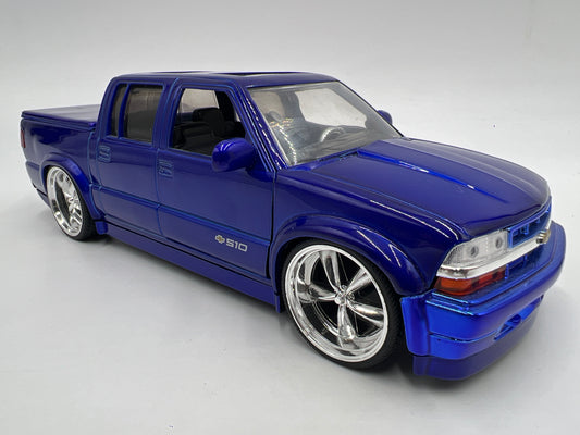 Jada 1/24 Scale Dub City 2000 Chevrolet S-10 Blue Loose