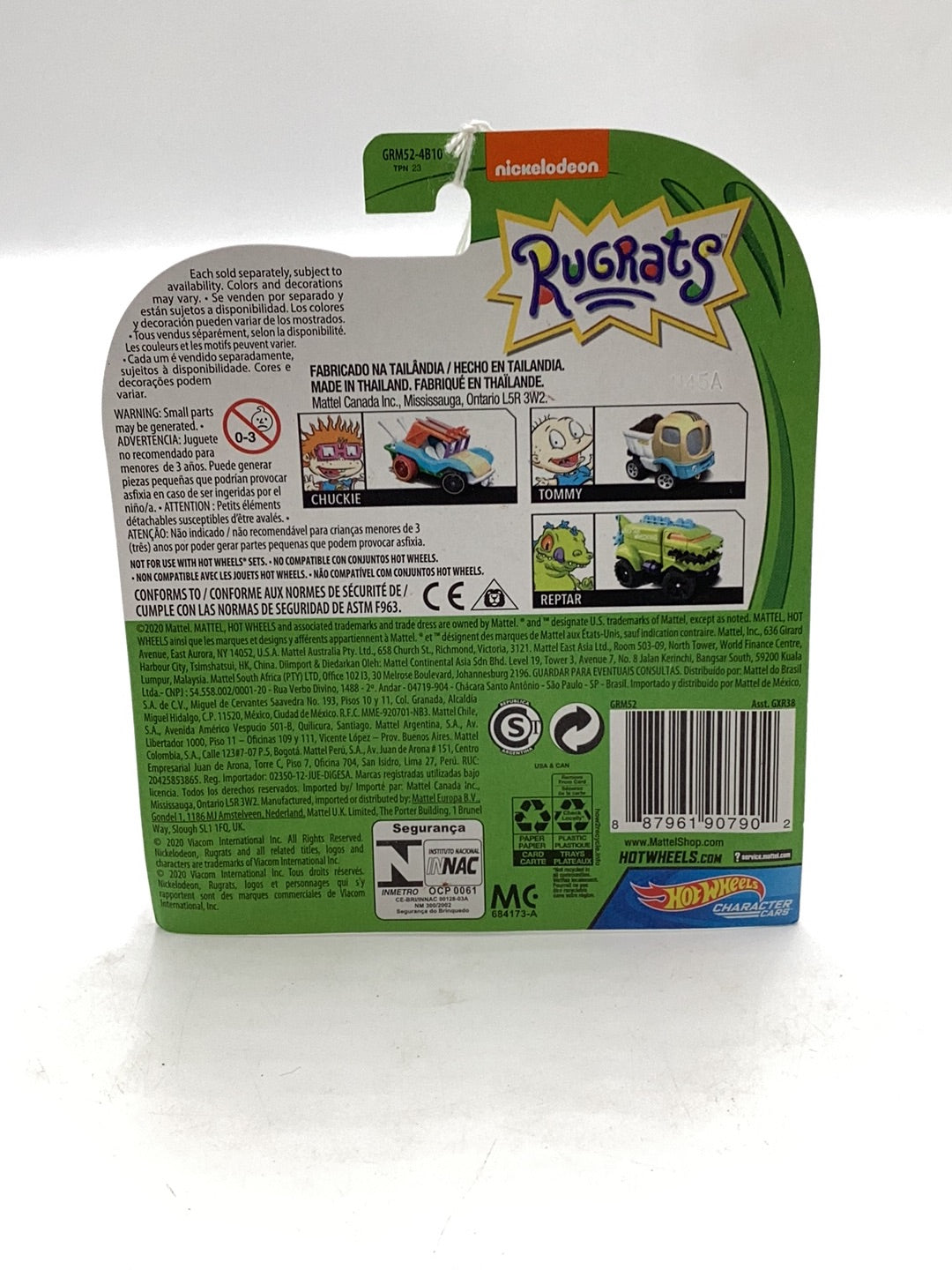 Hot Wheels Character Cars Nickelodeon Rugrats Tommy 112G