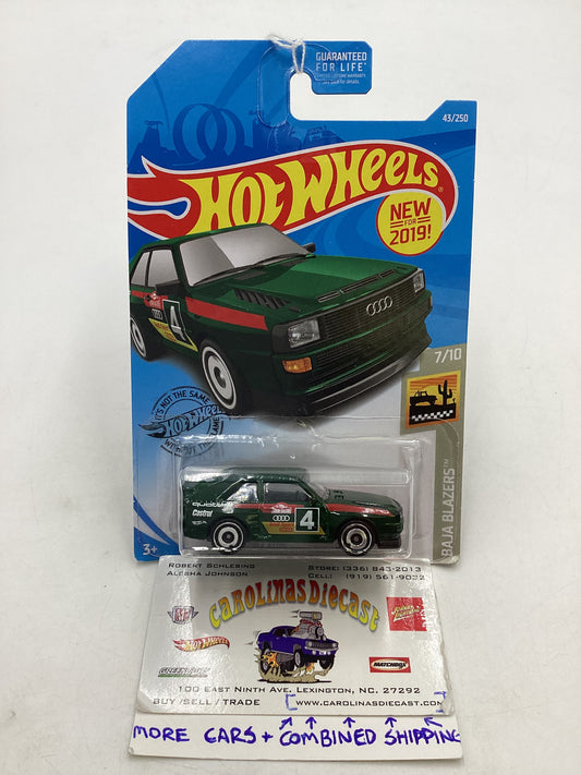 2019 Hot Wheels #43 84 Audi Sport Quattro Green 107C