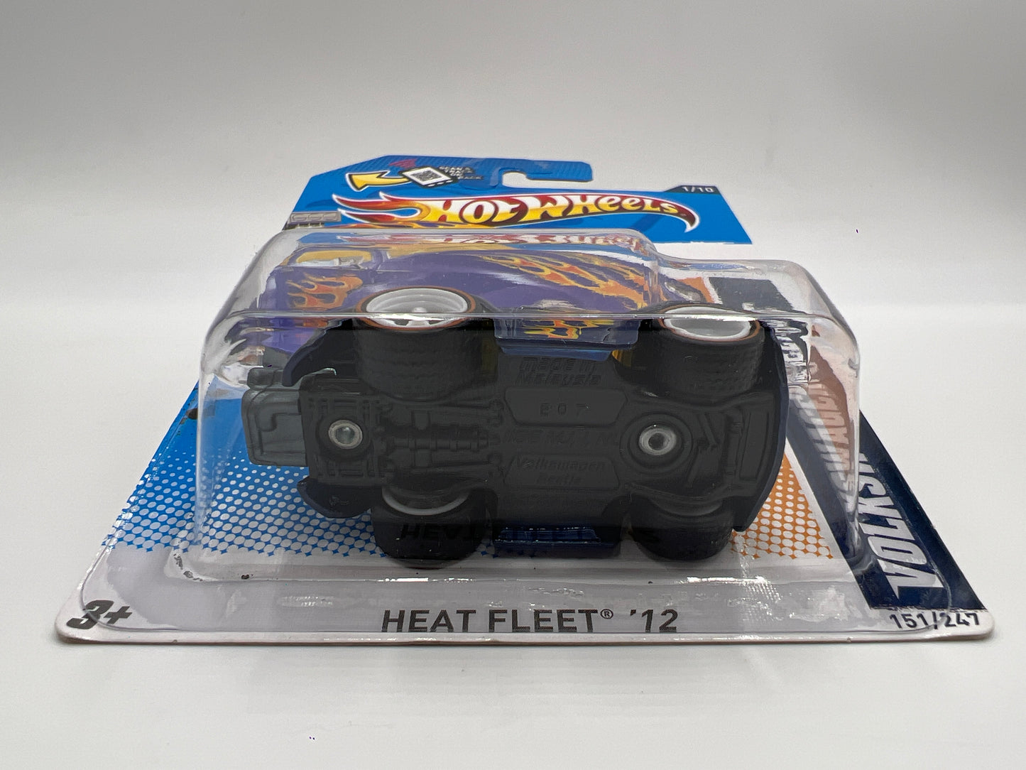 2012 Hot Wheels Super Treasure Hunt #151 Volkswagen Beetle Blue W/Protector