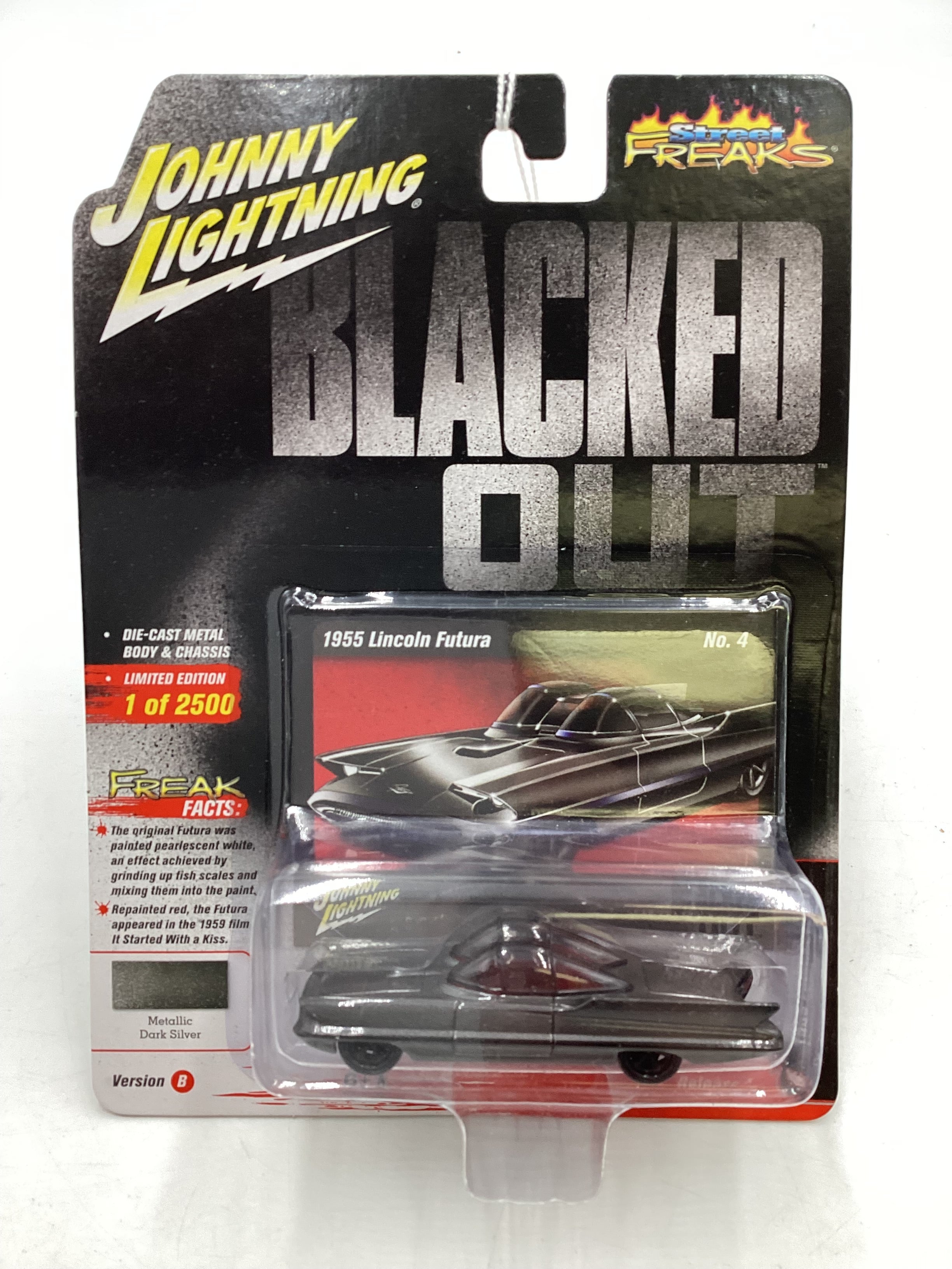 Johnny lightning Street Freaks Blacked Out 1955 Lincoln Futura