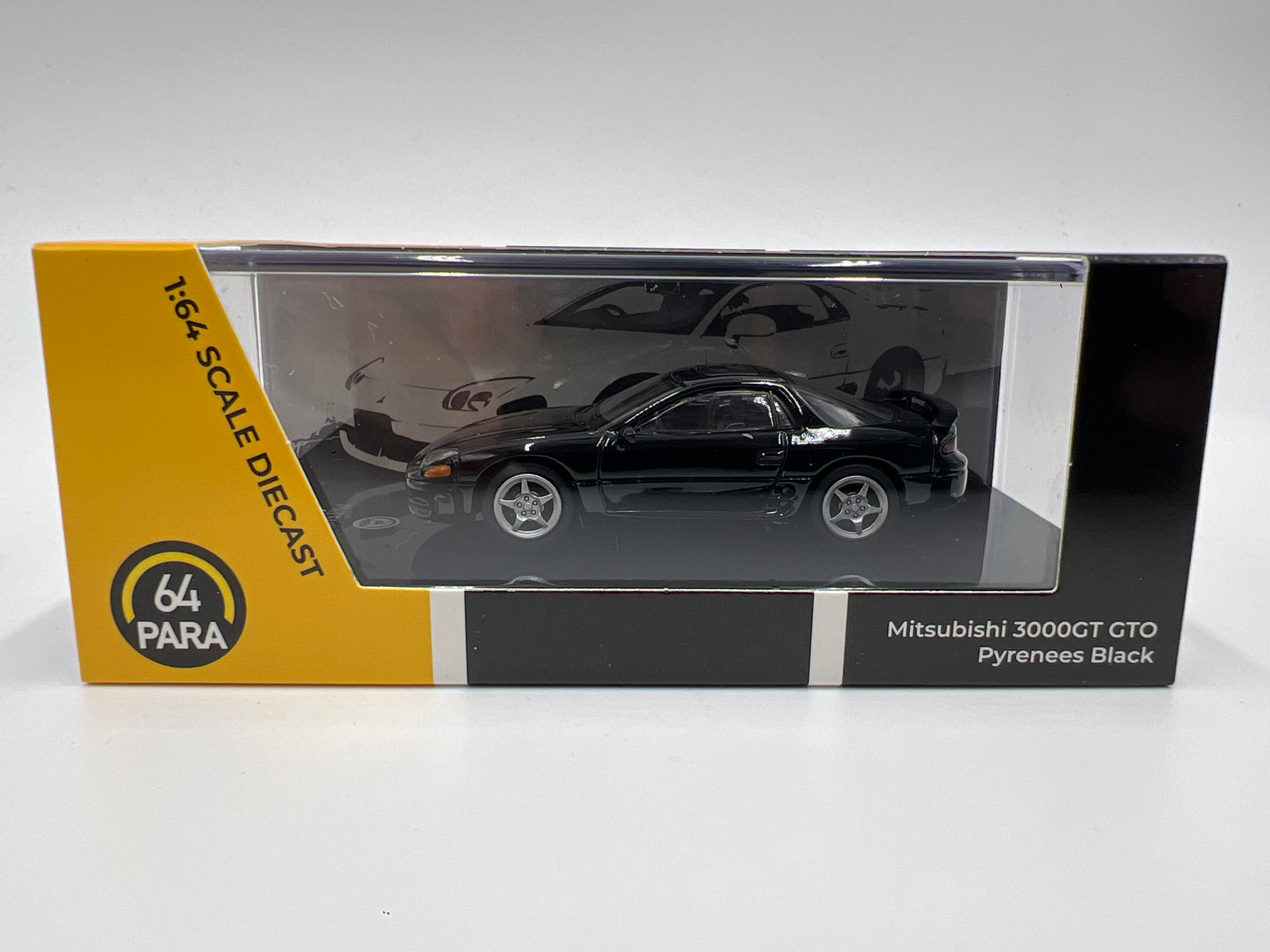 Para64 1:64 Scale Diecast Mitsubishi Motors Mitsubishi 3000GT GTO Pyrenees Black