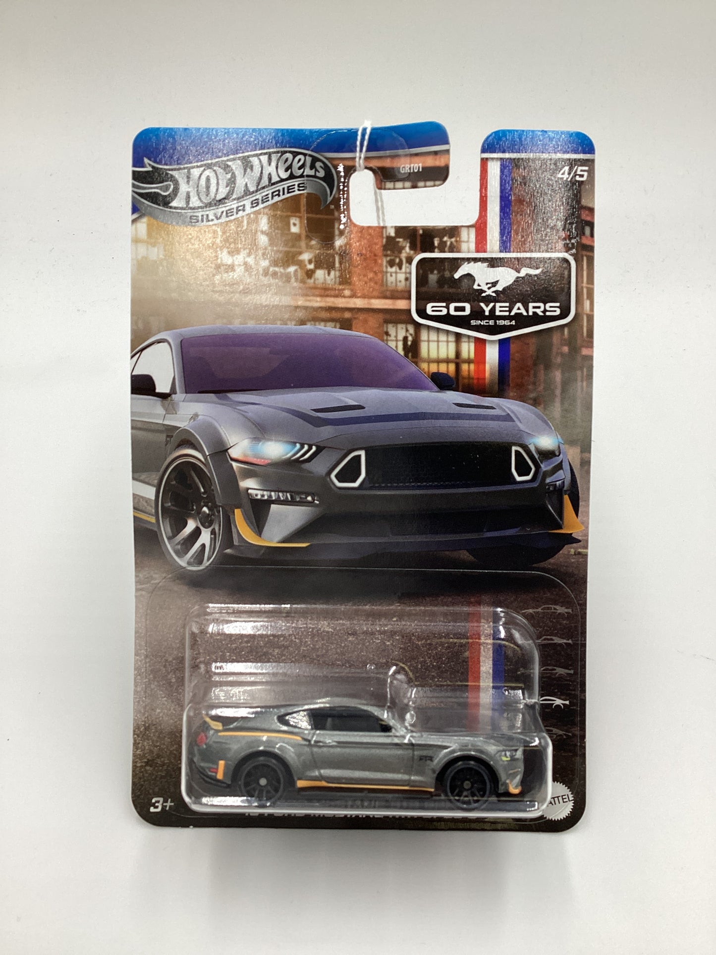 2024 Hot Wheels Silver Series 60 Years Mustang #4 18 Ford Mustang RTR Spec 5 Gray 151D