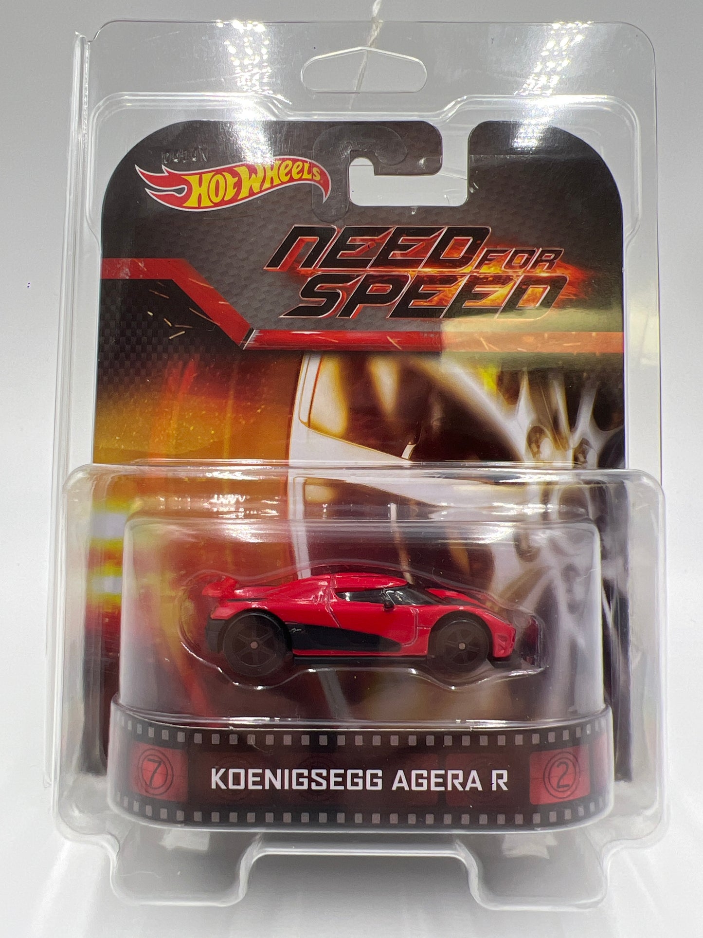 Hot Wheels Premium Retro Entertainment Need For Speed Koenigsegg Agera R Red W/Protector