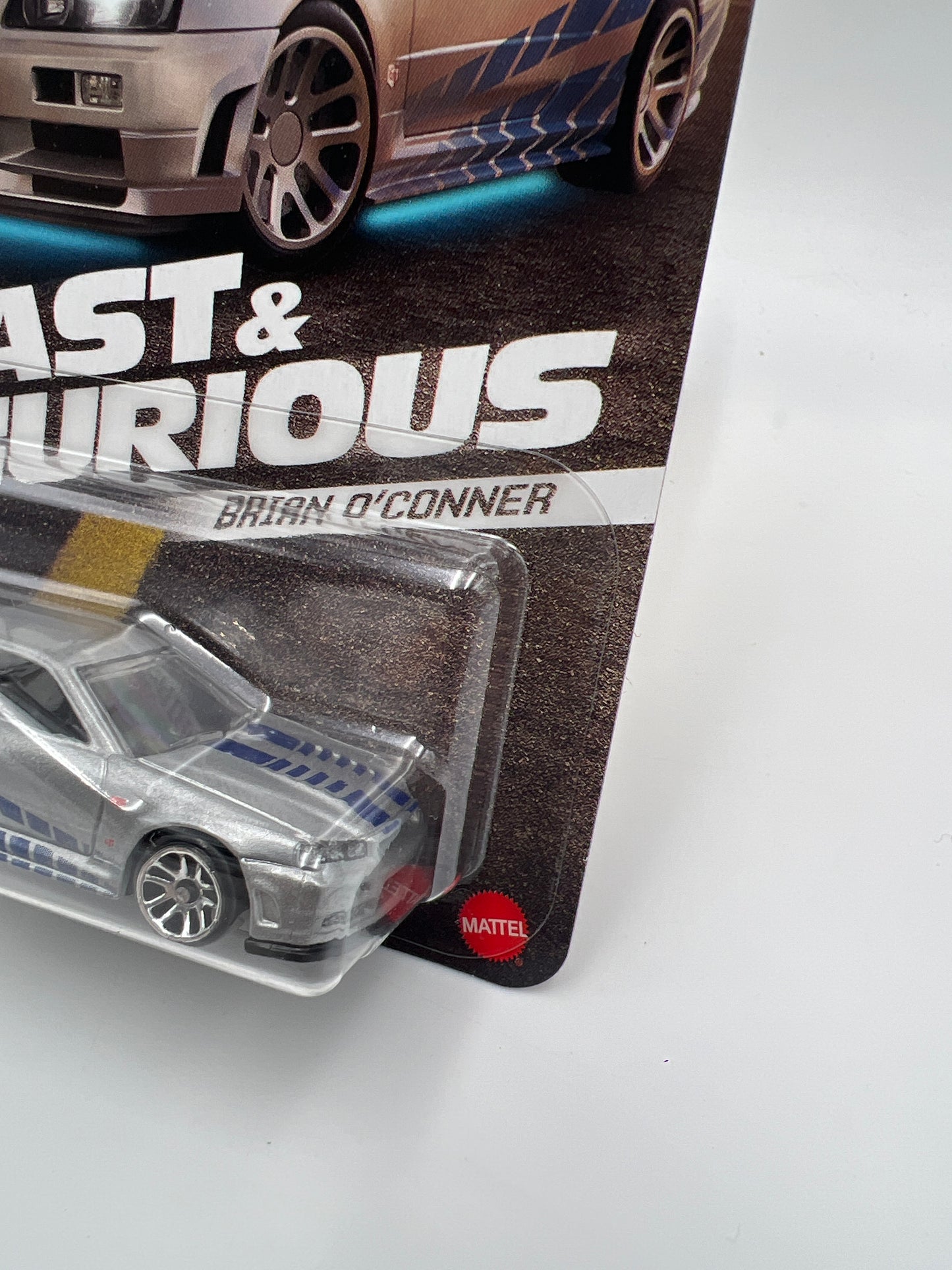 Hot Wheels Fast & Furious Brian O Conner #3 Nissan Skyline GT-R BNR34 Silver W/Protector