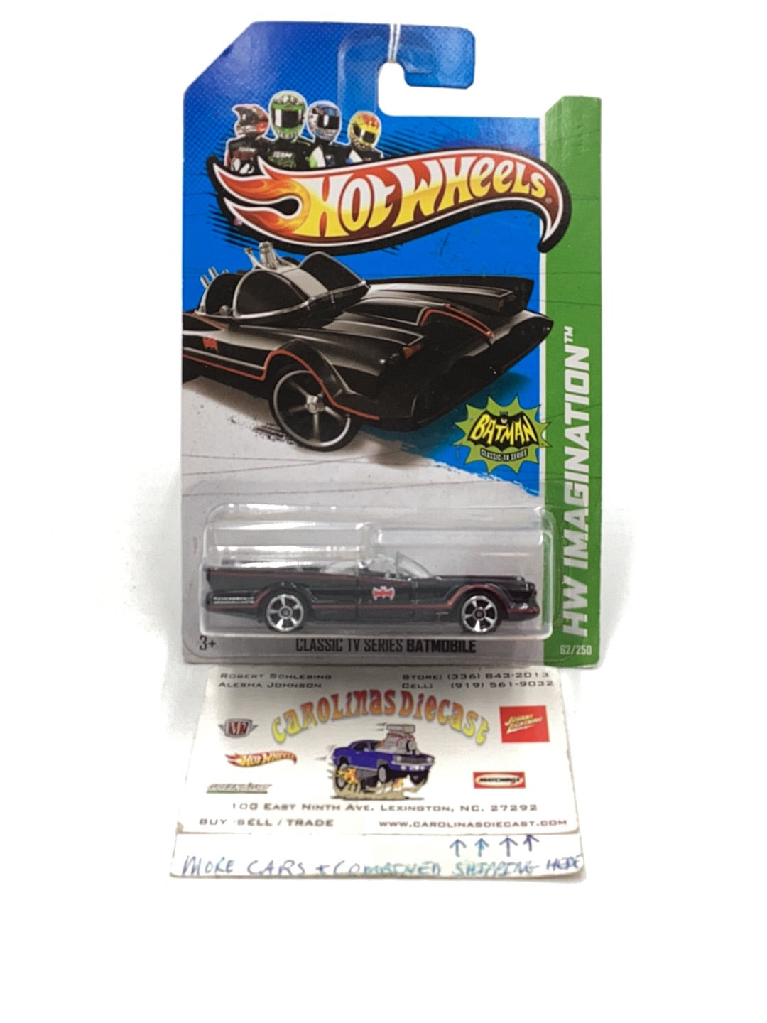 2013 Hot Wheels #62 Classic TV Series Batmobile 118A