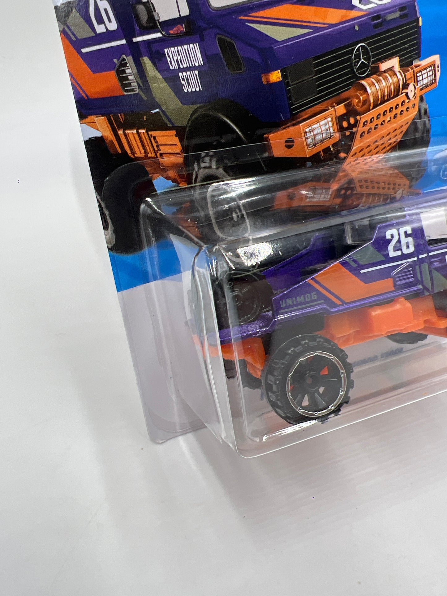2026 Hot Wheels C Case Truckin Along #64 Mercedes-Benz Unimog 1300L Purple