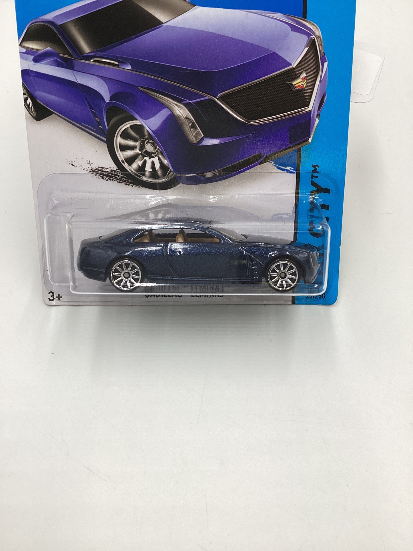 2015 Hot wheels HW City #25 Blue Cadillac Elmiraj 56D