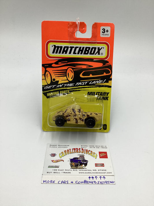 Matchbox Moving Parts Get In The Fast Lane #70 Military Tank 207F