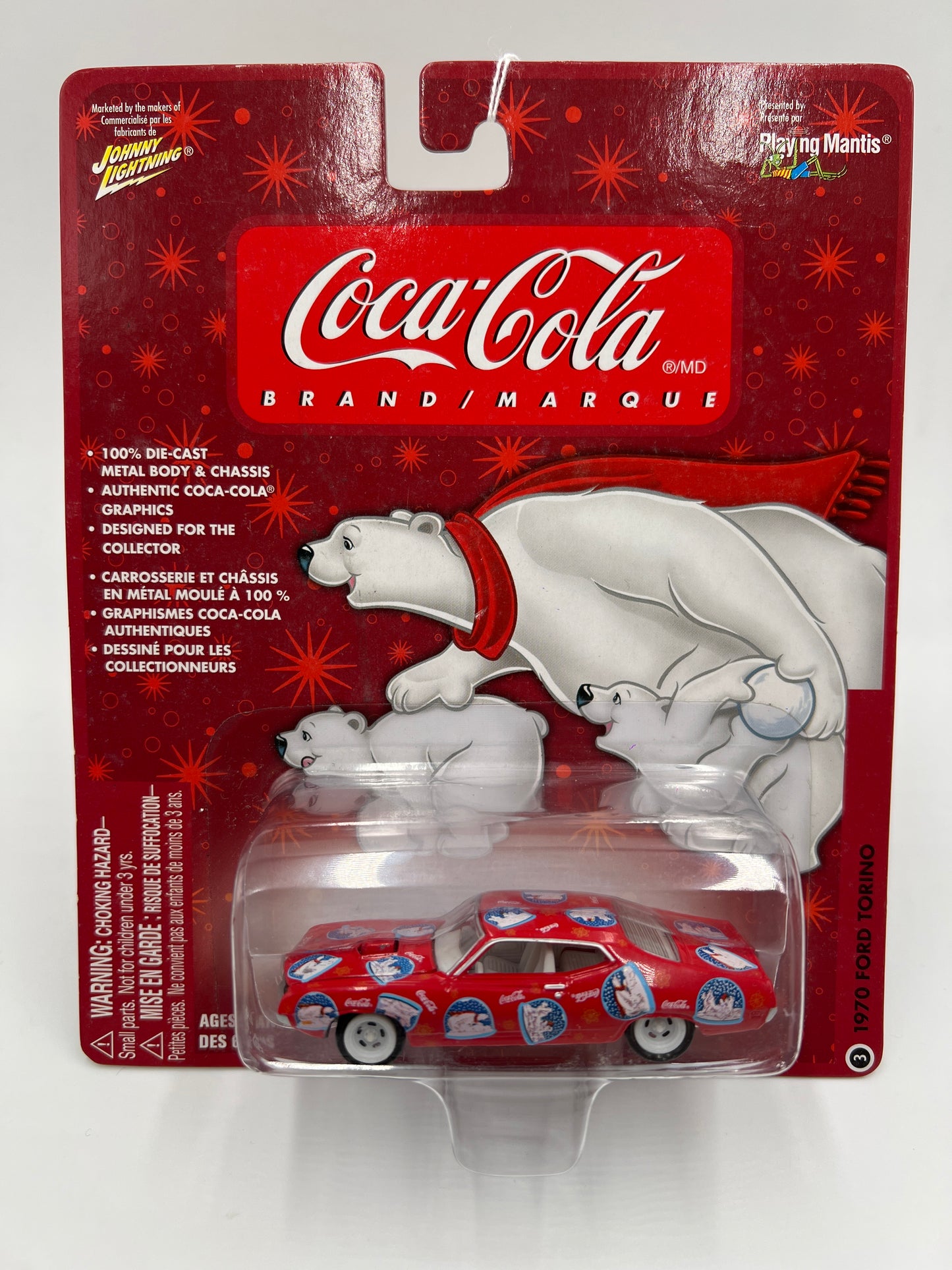 Johnny Lightning White Lightning Chase Coca Cola #3 1970 Ford Torino Red