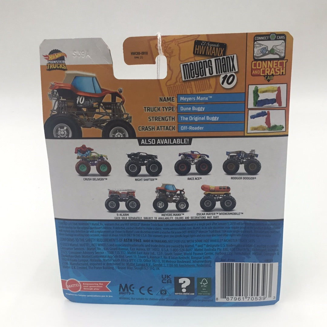 2024 Hot wheels monster Trucks Meyers Manx 2/6 new