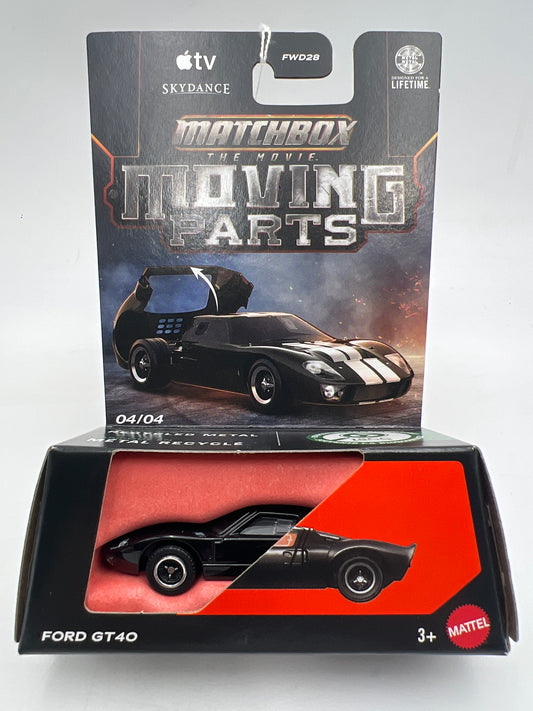 2026 Matchbox The Movie Moving Parts #4 Ford GT40 Black 219D