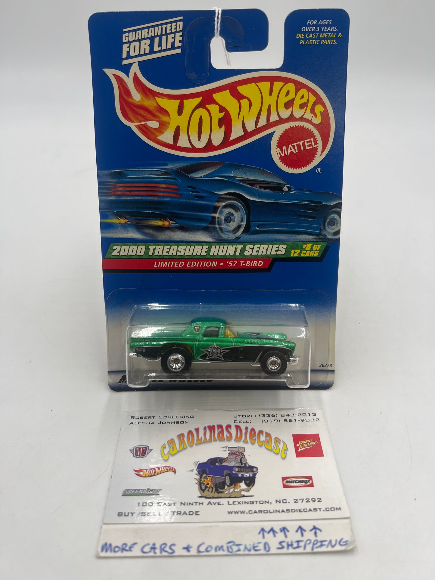 2000 Hot Wheels Treasure Hunt Series 8/12 57 T-Bird #056 275D