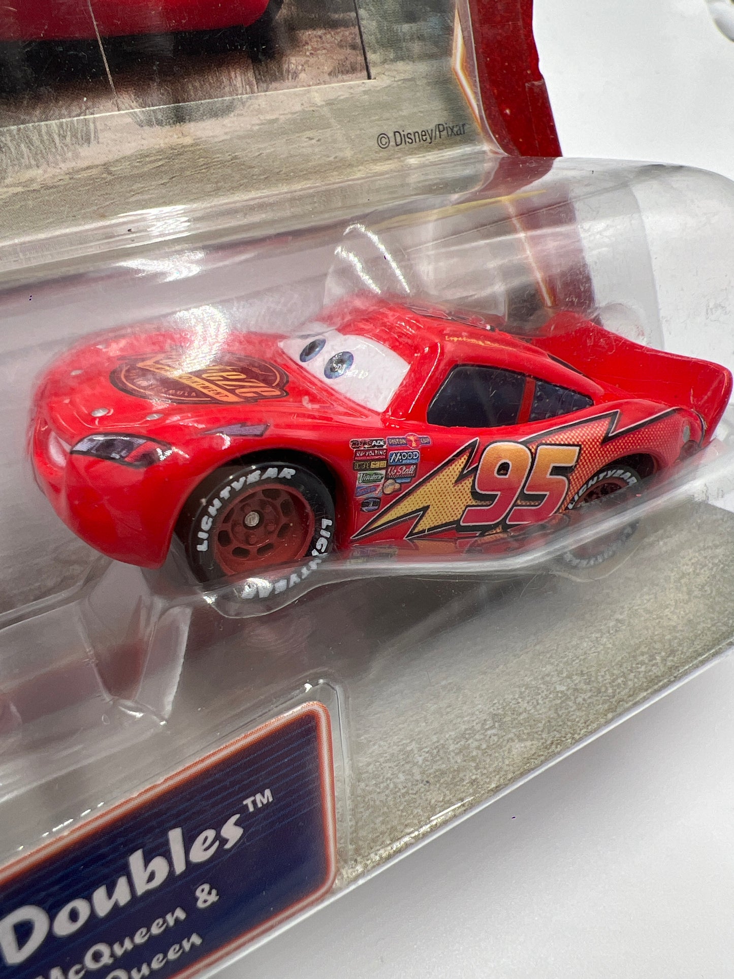Disney Pixar Cars Supercharged Movie Doubles Toys R Us Exclusive Lightning McQueen & Tongue McQueen
