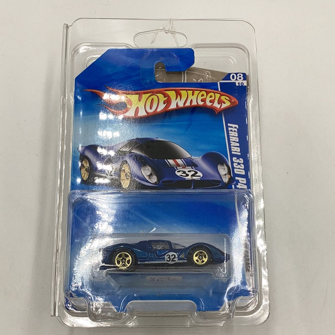 2010 Hot Wheels #76 Ferrari 330 P4 VHTF GOLD 5 spokes with protector