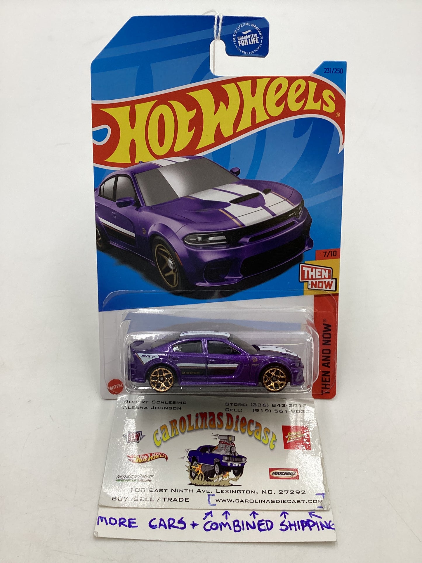 2023 Hot Wheels #231 20 Dodge Charger Hellcat Purple 45G