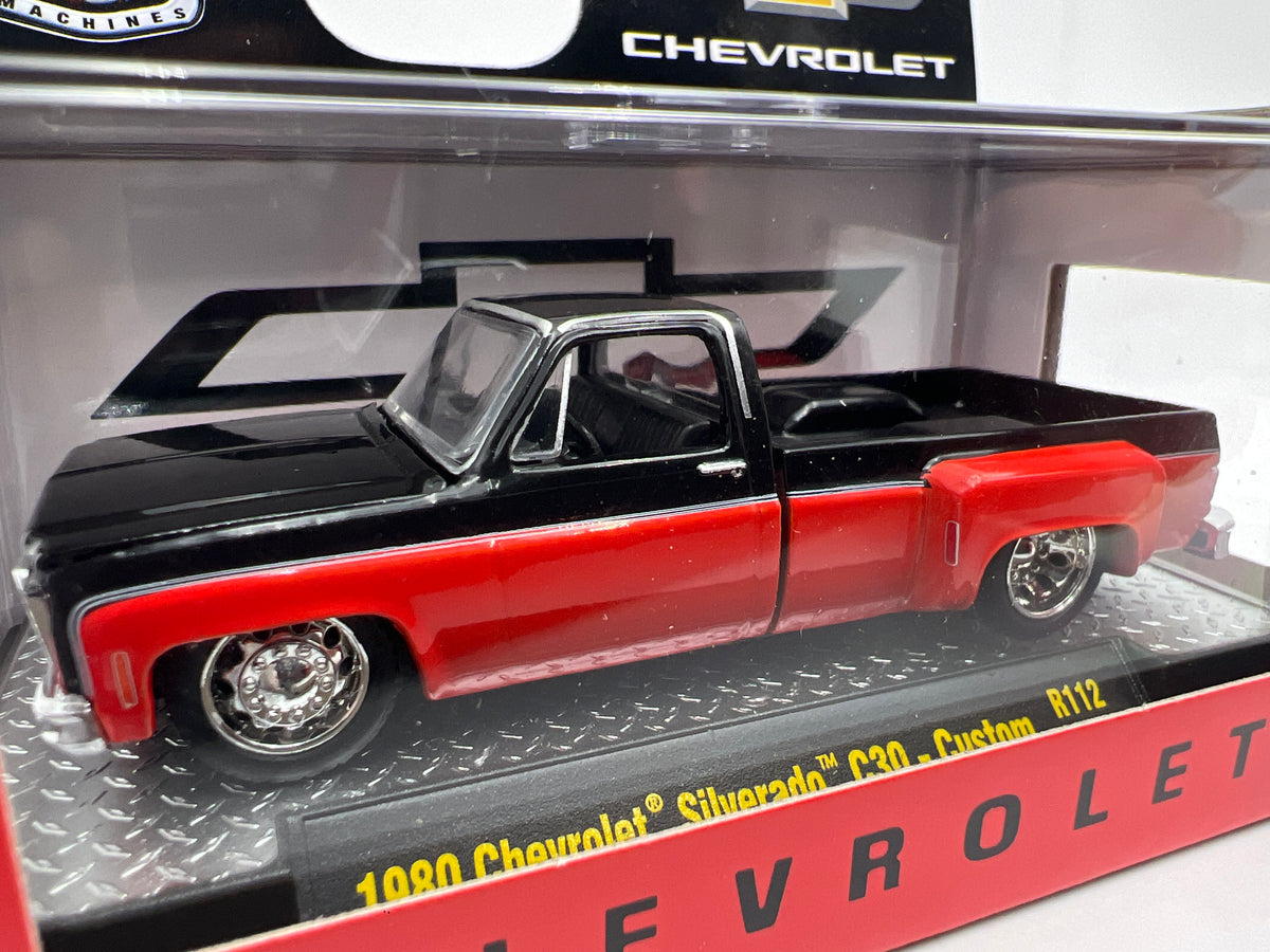 M2 Machines R112 1980 Chevrolet Silverado C30 Custom Red/Black