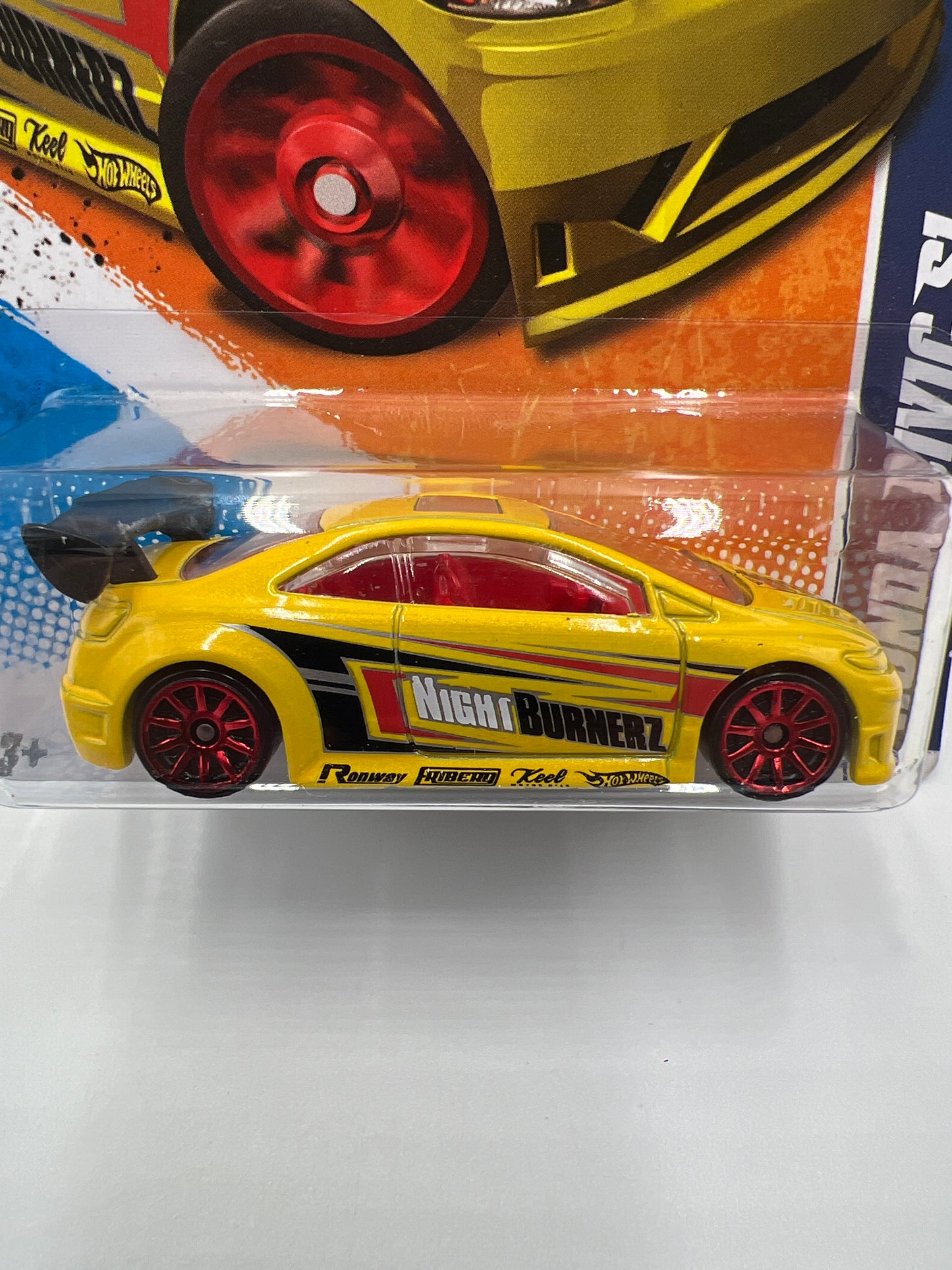 2011 Hot Wheels Nightburnerz #117 Honda Civic Si Yellow