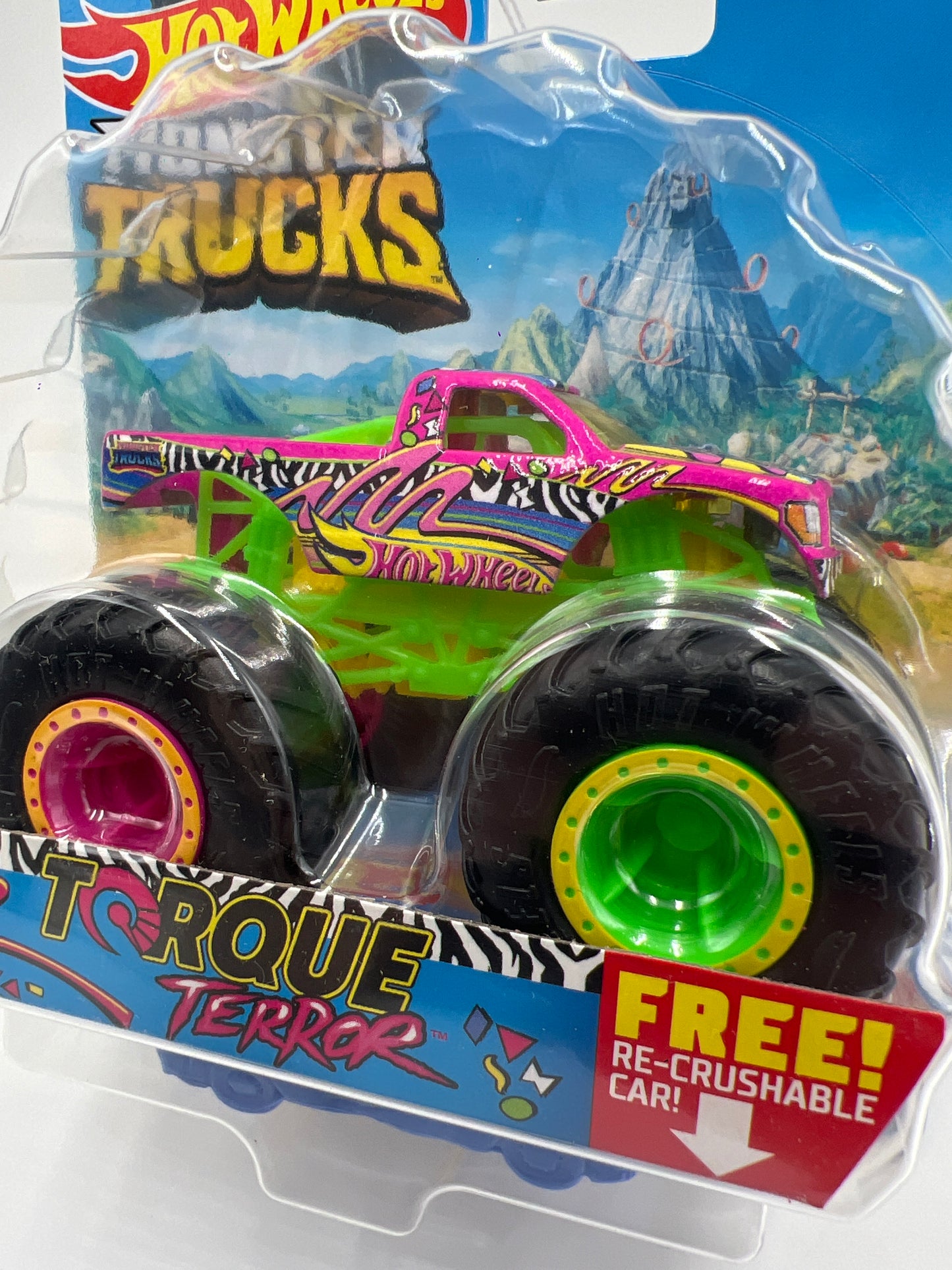 2021 Hot Wheels Monster Trucks Neon Shockers #5 Torque Terror 126G