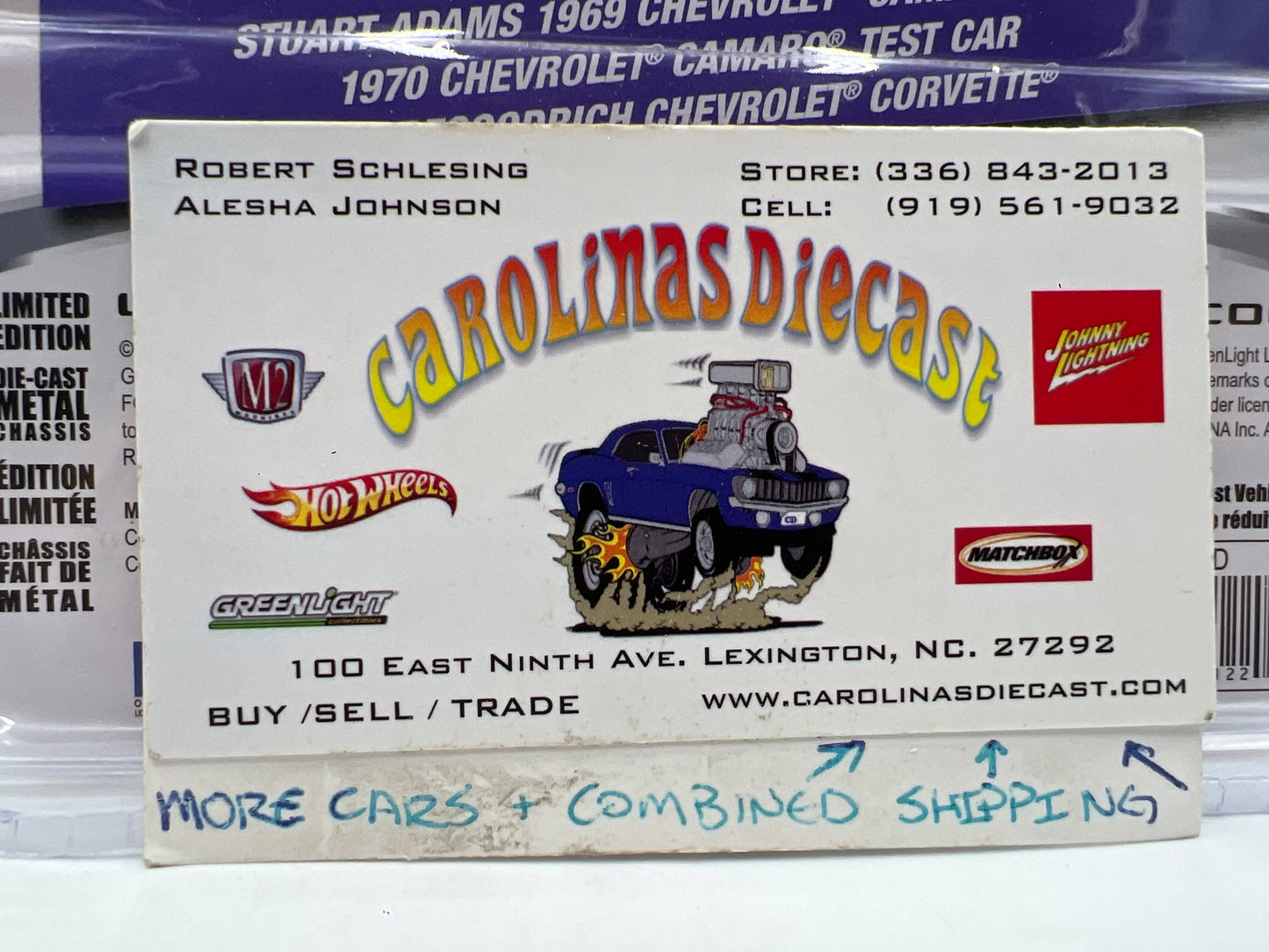 Greenlight Detroit Speed Series 1 Stuart Adams 1969 Chevrolet Camaro Tux Black 178B