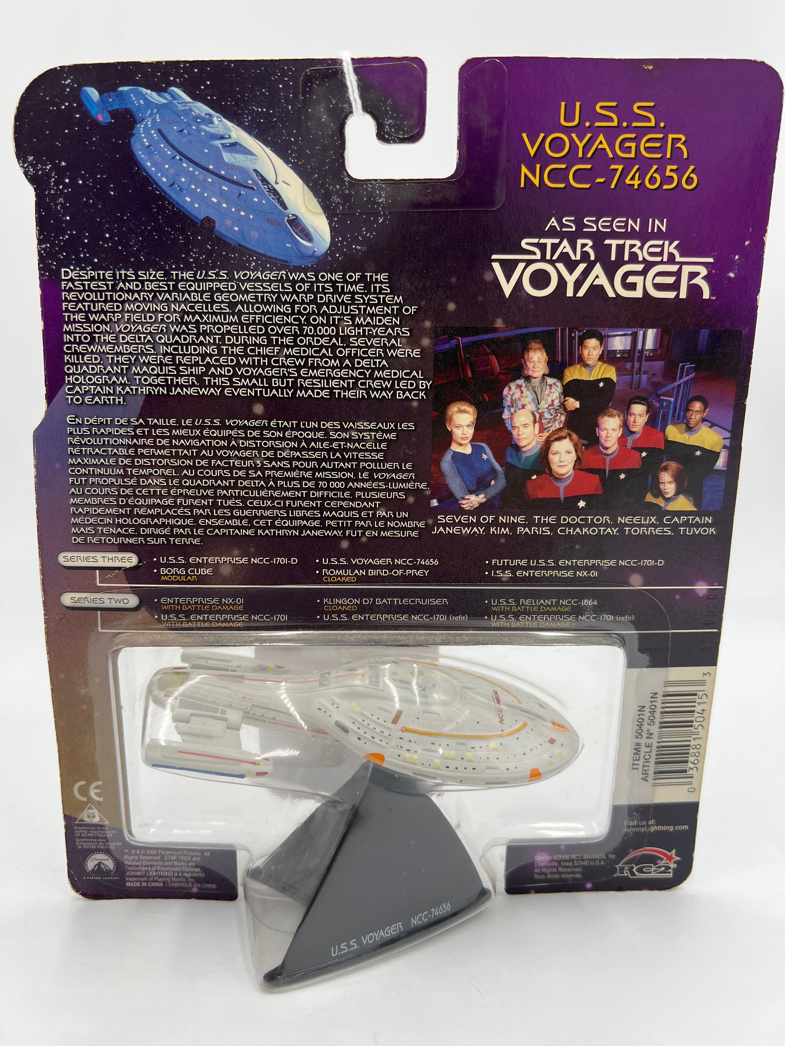 Johnny Lightning Legends Of Star Trek Series Three U.S.S. Voyager