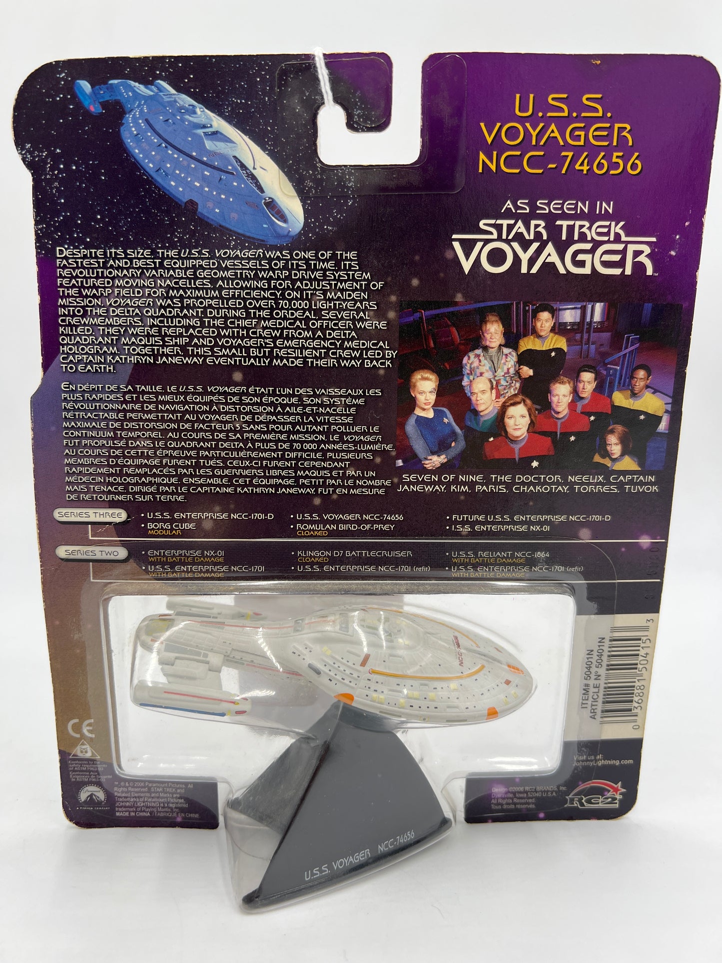 Johnny Lightning Legends Of Star Trek Series Three U.S.S. Voyager NCC-74656