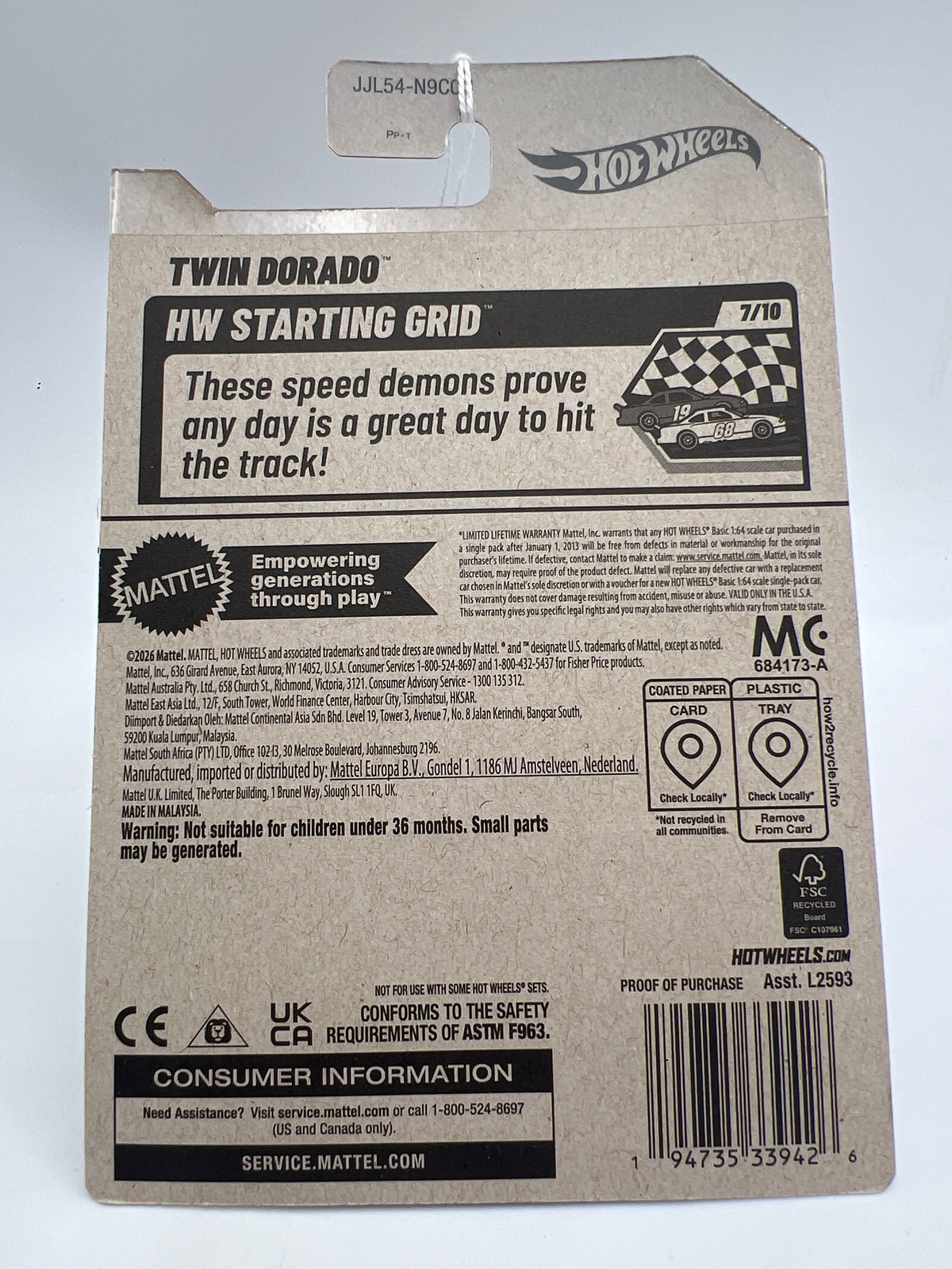 2026 Hot Wheels N Case #100 Twin Dorado Chrome