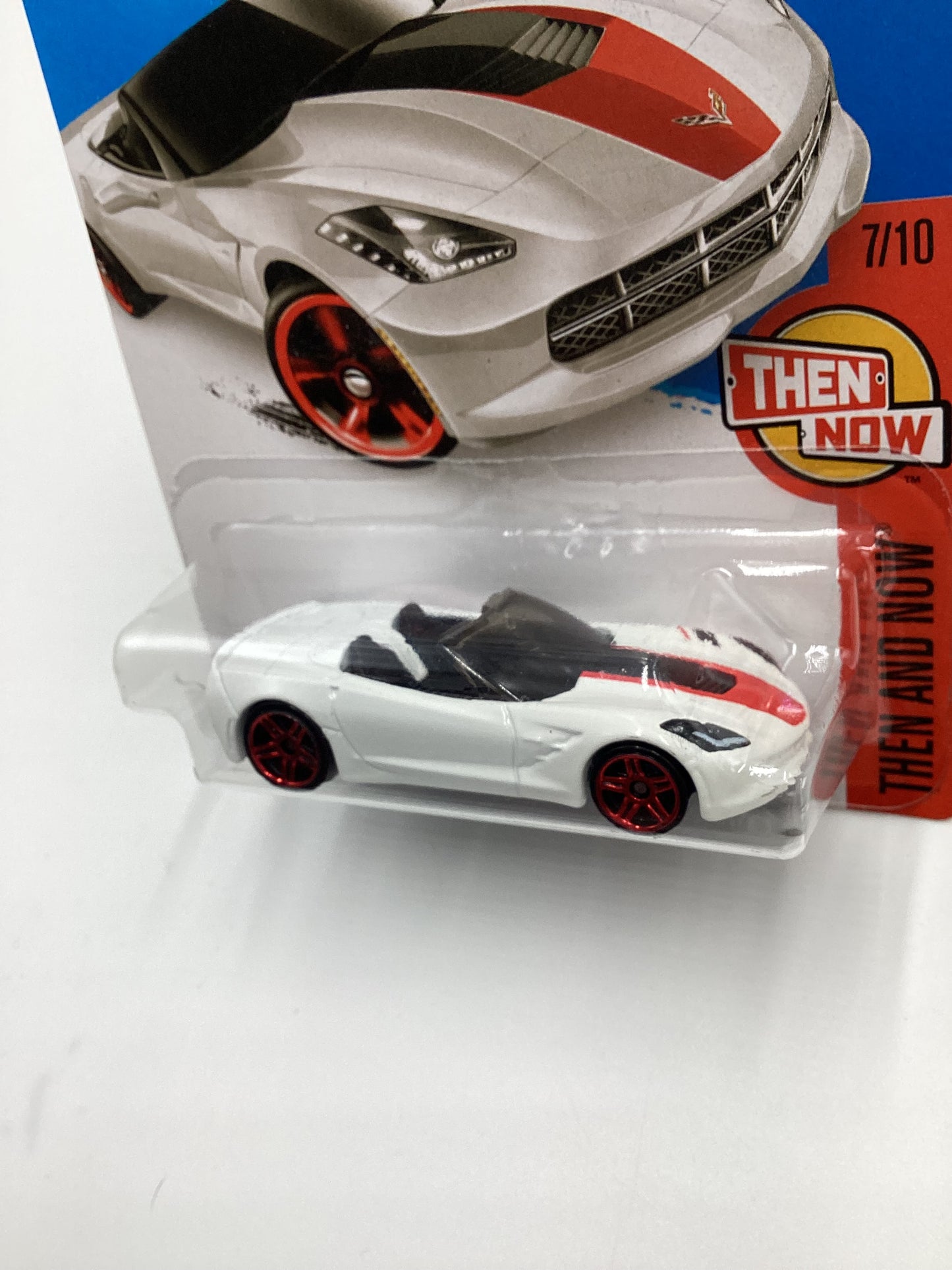 2016 Hot Wheels #107 14 Corvette Stingray White 5B