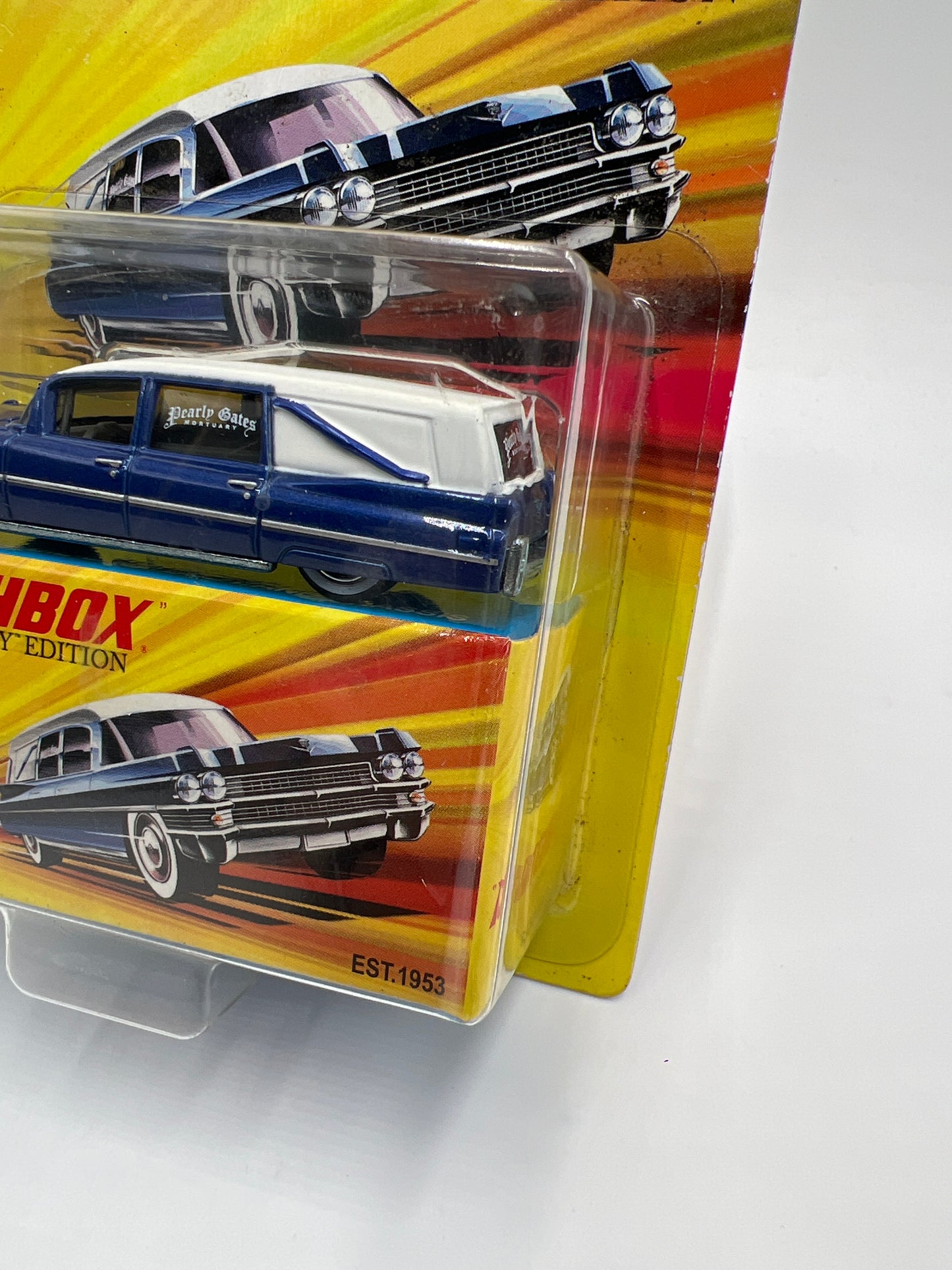 Matchbox Lesley Edition 63 Cadillac Hearse Blue