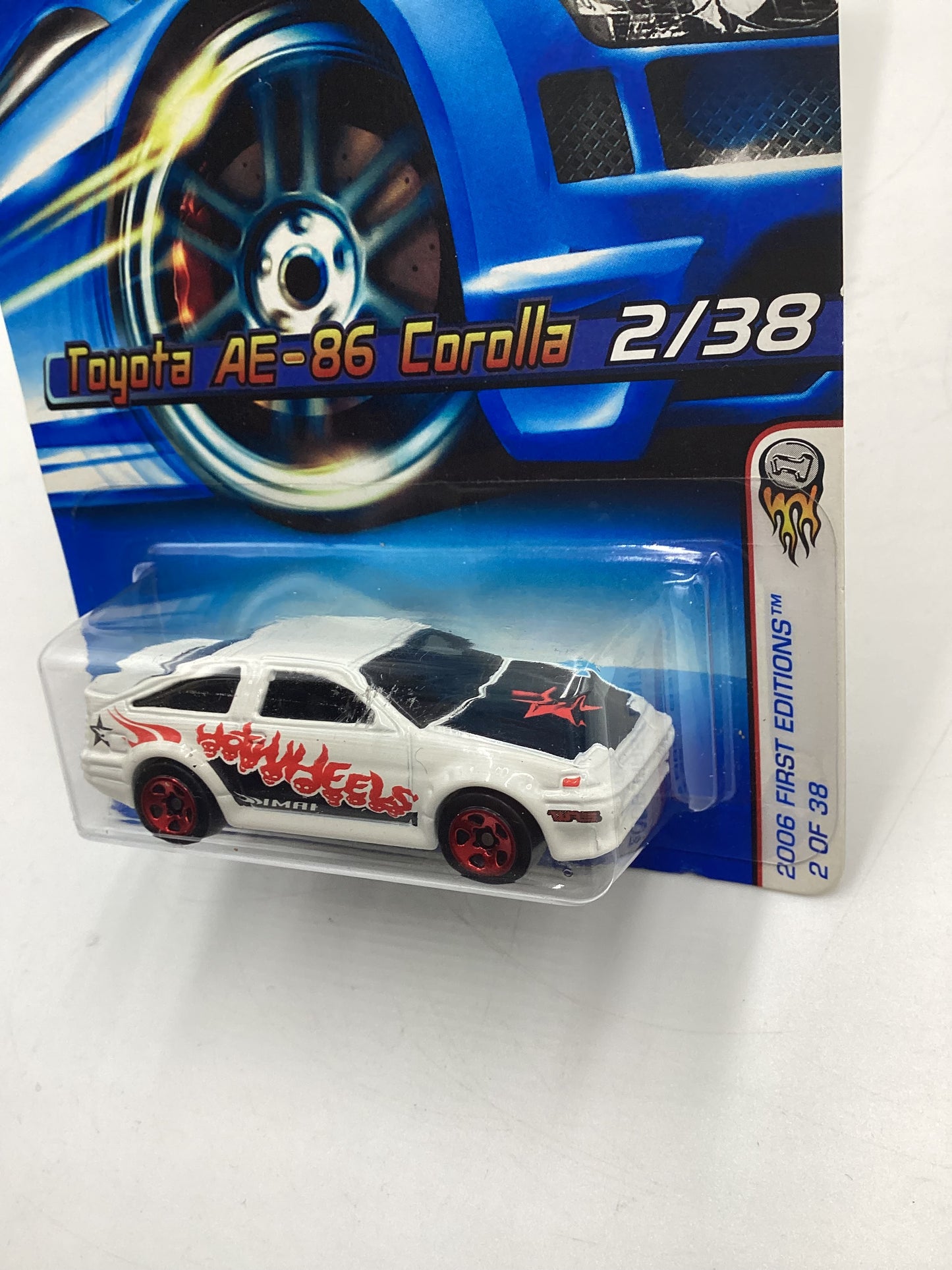 2006 Hot Wheels First Editions #2 Toyota AE-86 Corolla White 93D