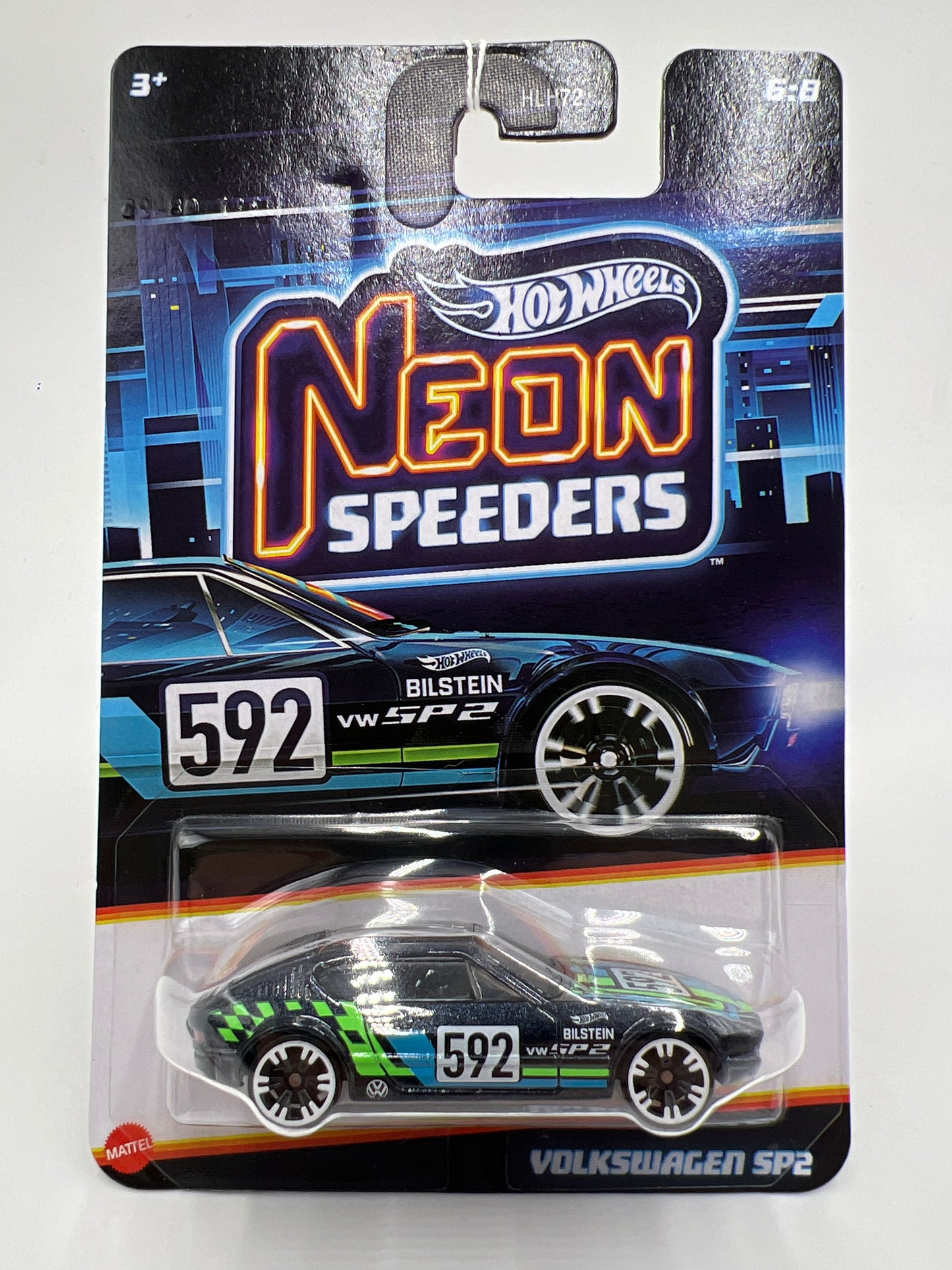 2026 Hot Wheels Neon Speeders #6 Volkswagen SP2 Black 157E