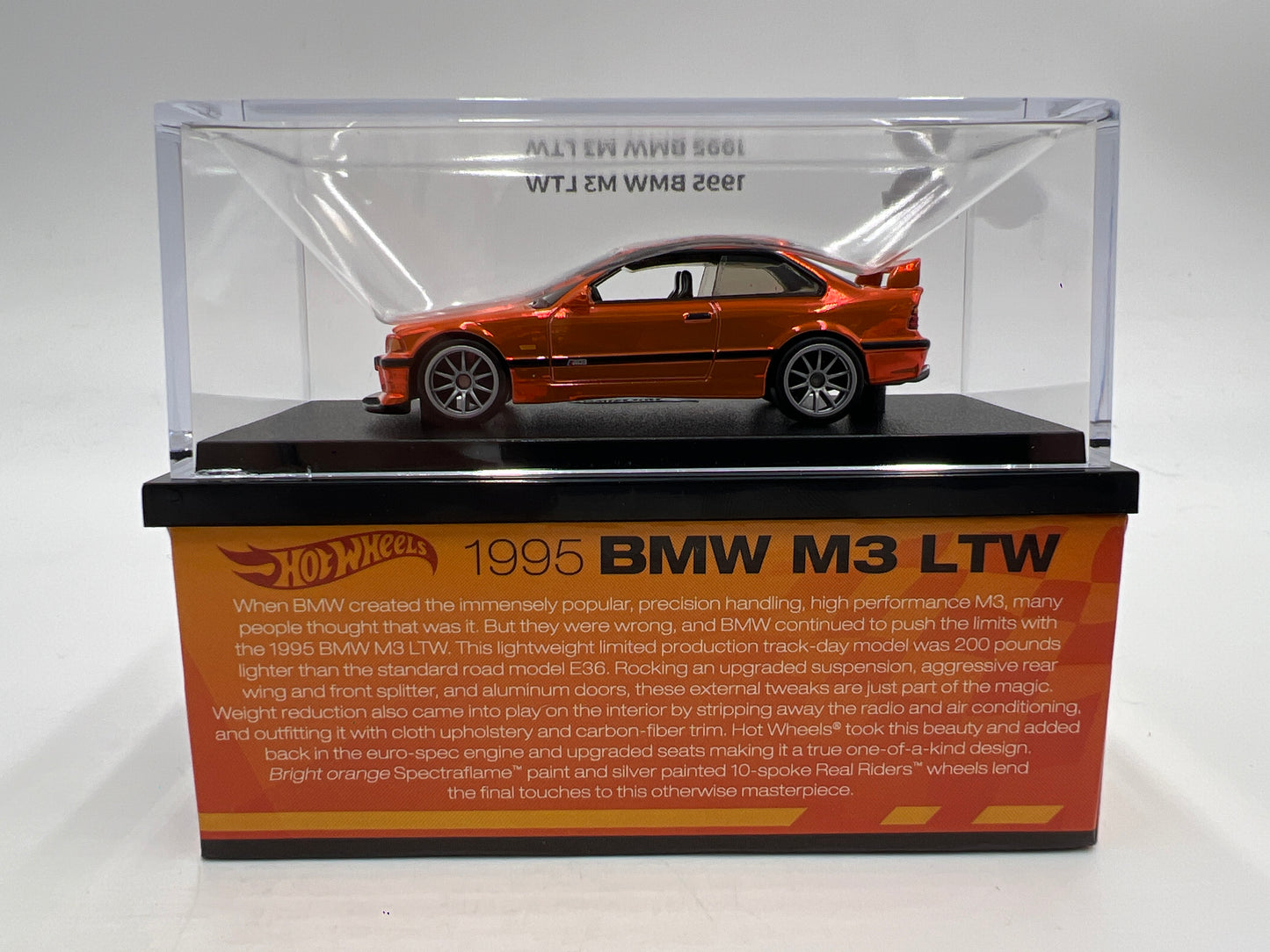 2025 Hot Wheels RLC 1995 BMW M3 LTW Orange