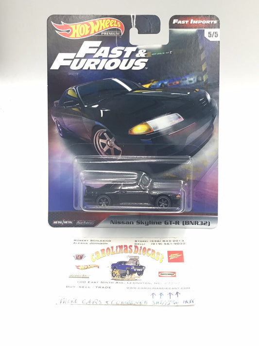 Hot wheels premium fast and furious fast imports nissan skyline gt-R bnr32 5/5